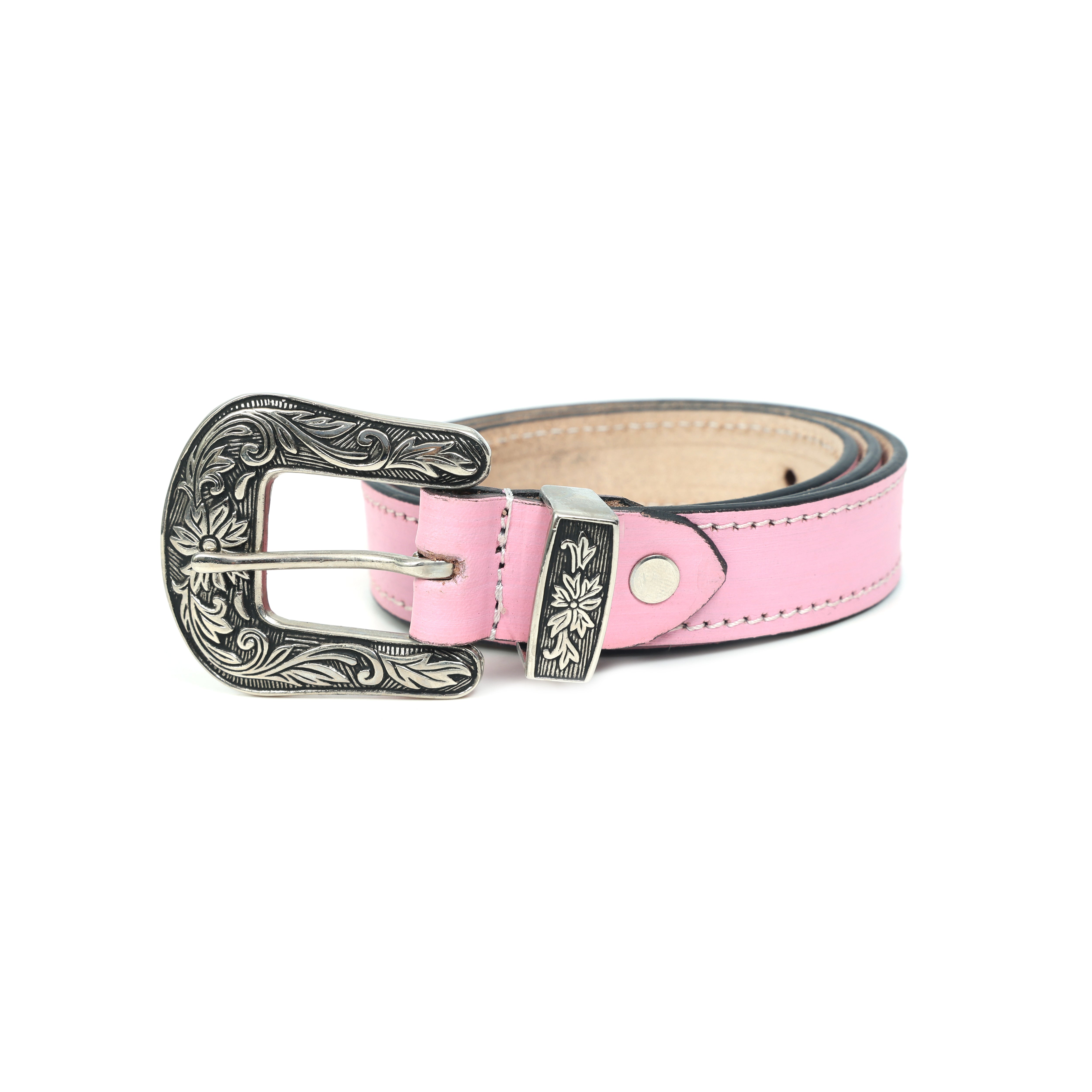 Unisex Genuine Leather Cowboy Cowgirl Belt Western Vintage Engraved Buckle Belt Stylish Casual & Party Wear Belt