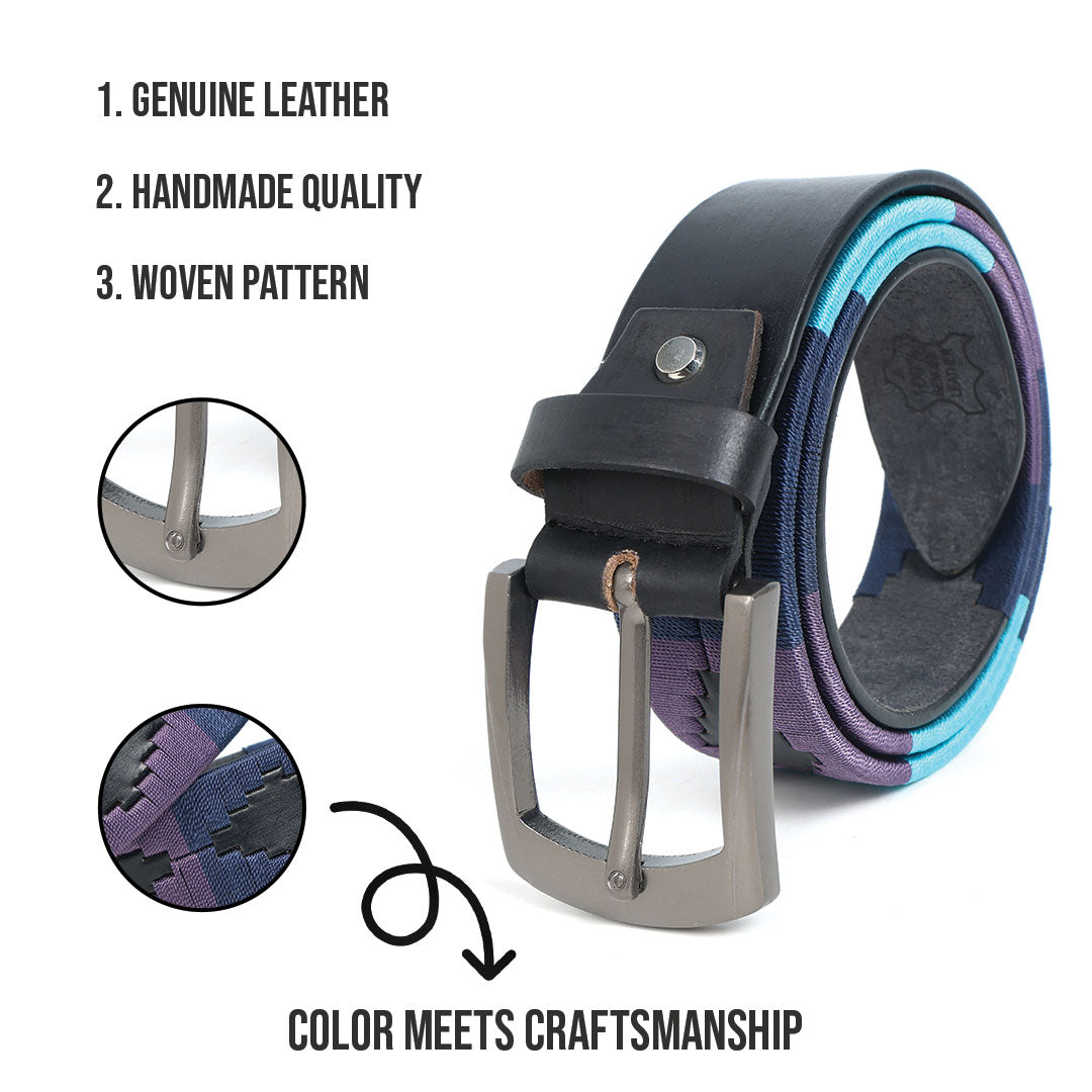 Unisex Genuine Leather Polo Belt Premium Multi-Color Designer Belt Stylish Casual & Formal Waist Belt