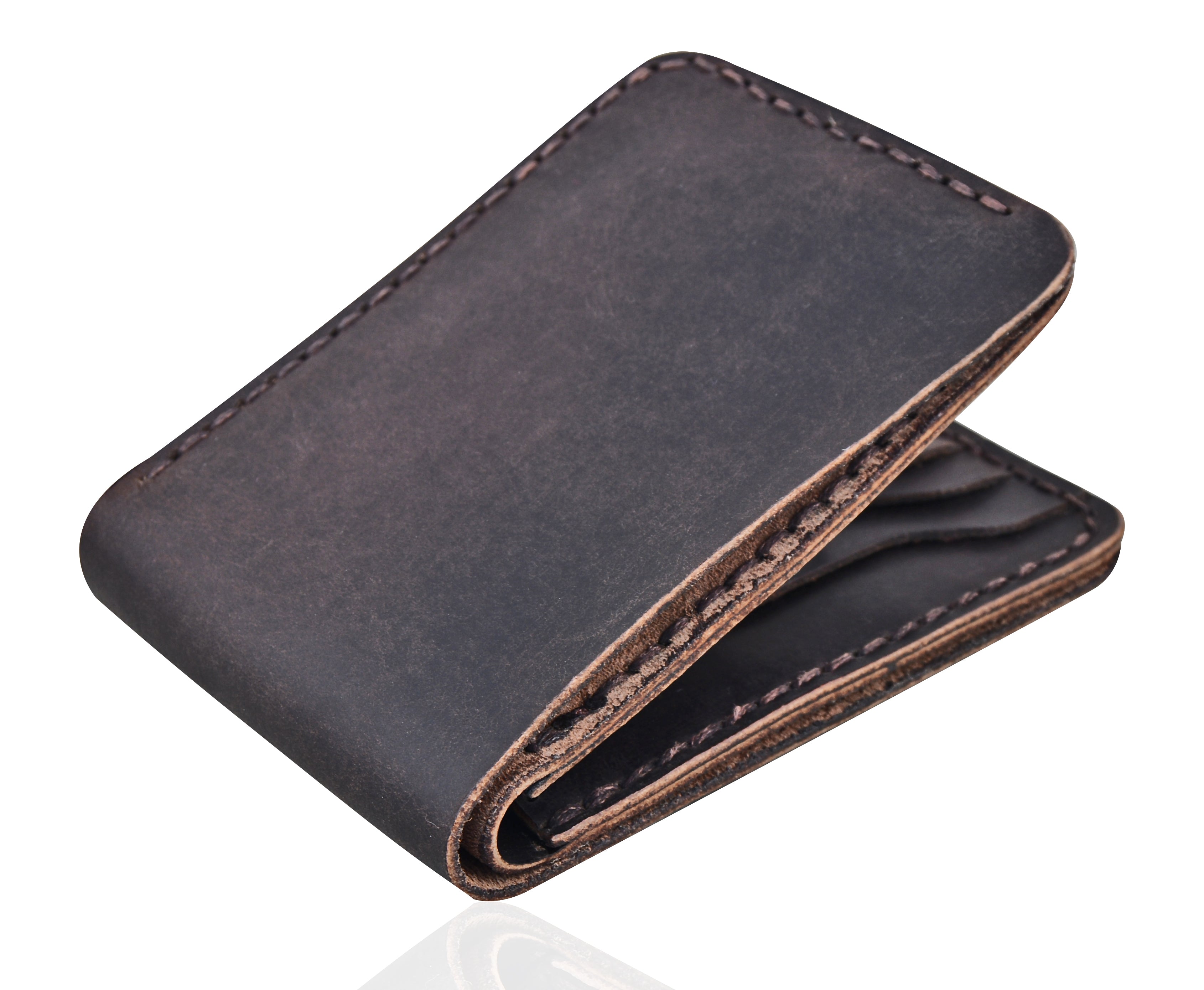Handmade  Rustic Brown Leather Wallet for Men | Classic Bifold Wallet