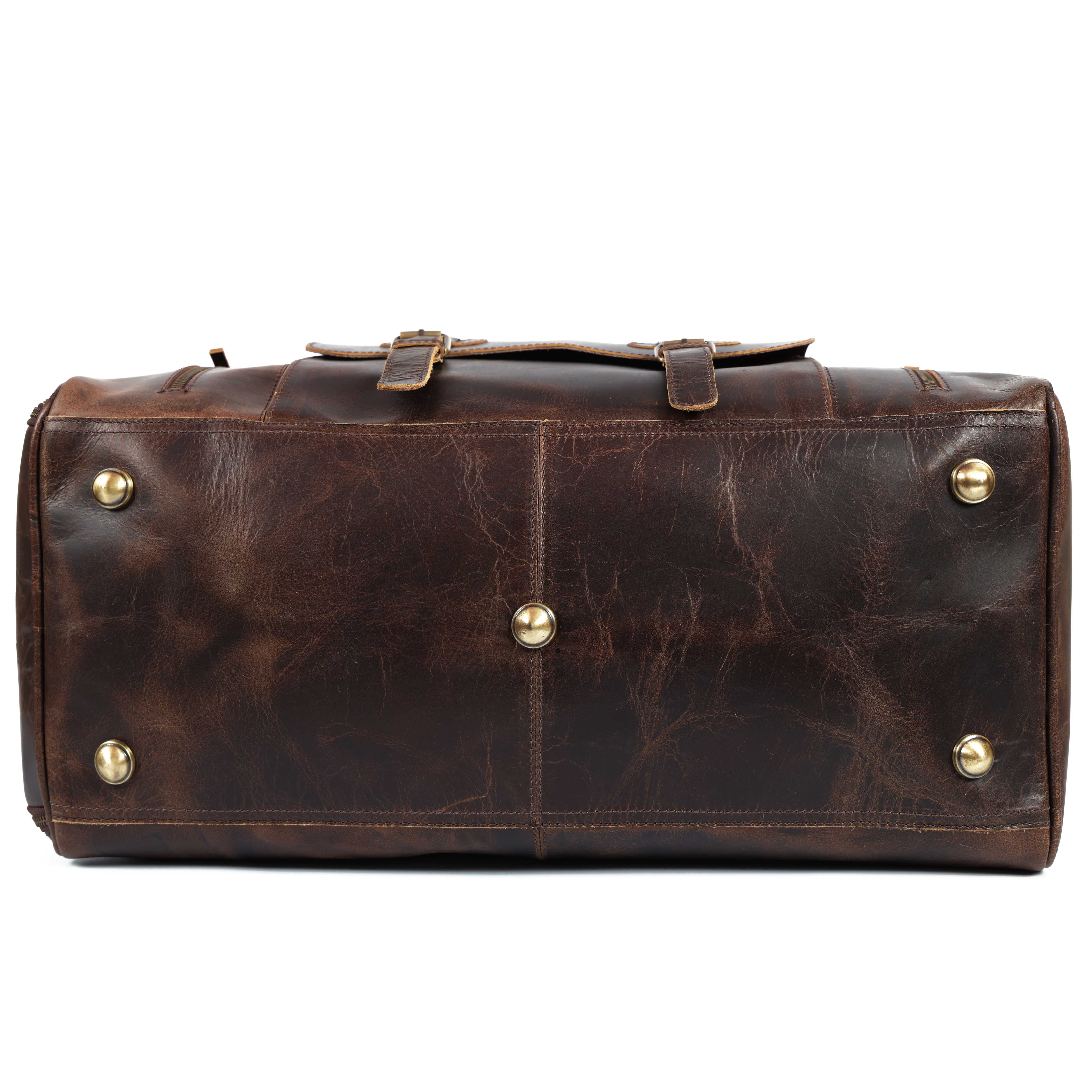 Handcrafted Leather Duffel – Luxury Travel Companion for Men & Women