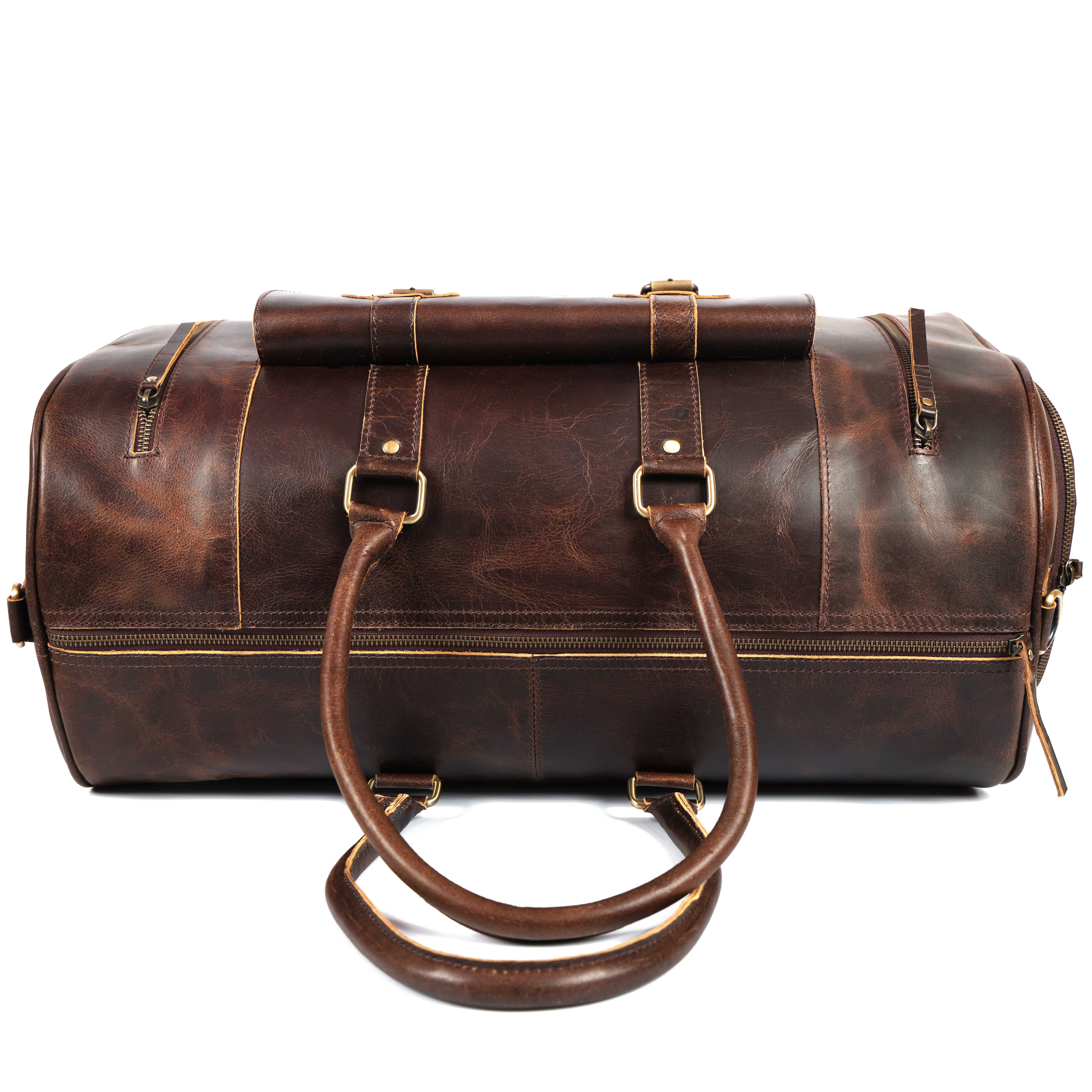 Handcrafted Leather Duffel – Luxury Travel Companion for Men & Women