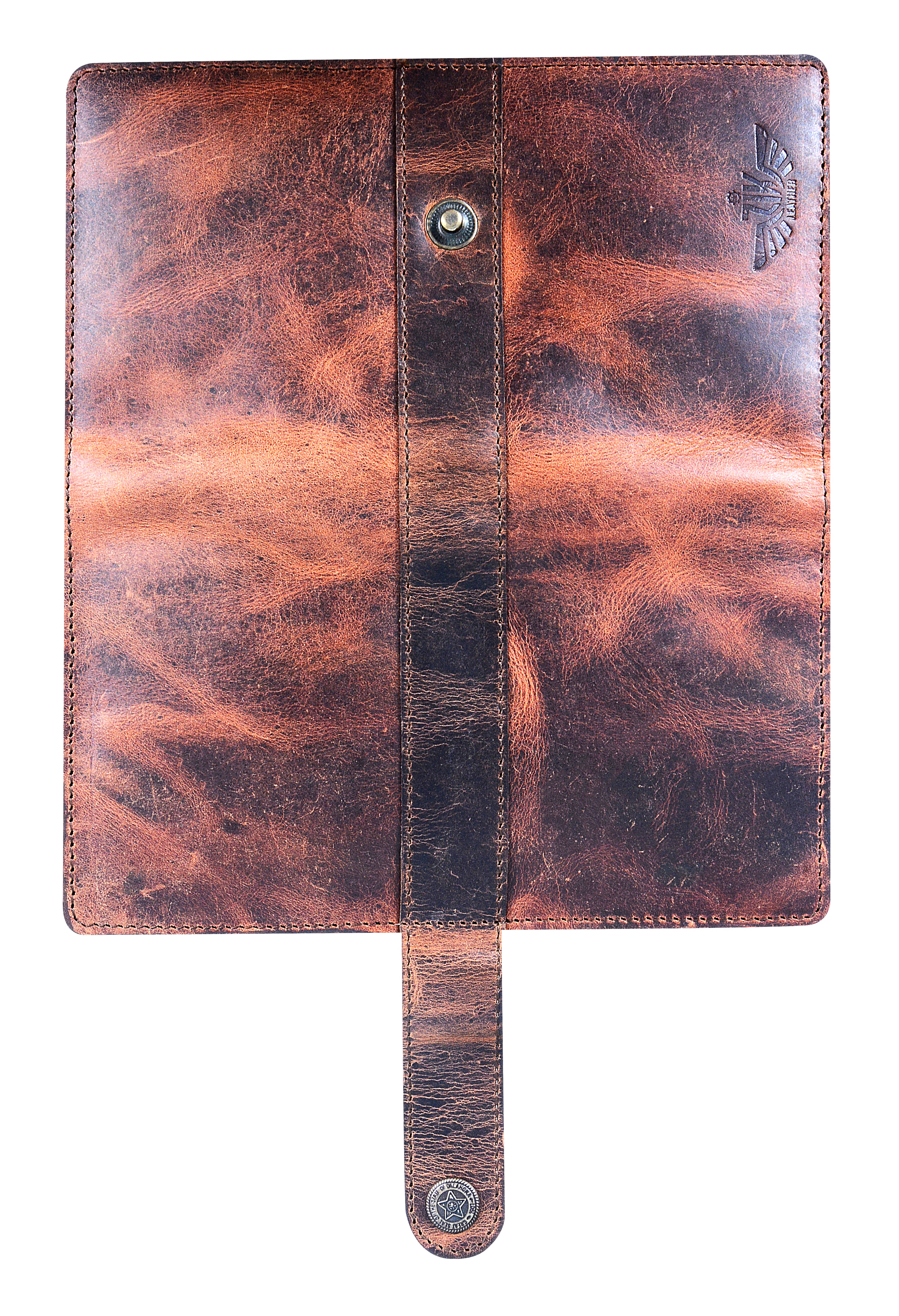Vintage Leather Passport Wallet Premium Travel Organizer RFID Passport Holder Luxury Distressed Leather Wallet
