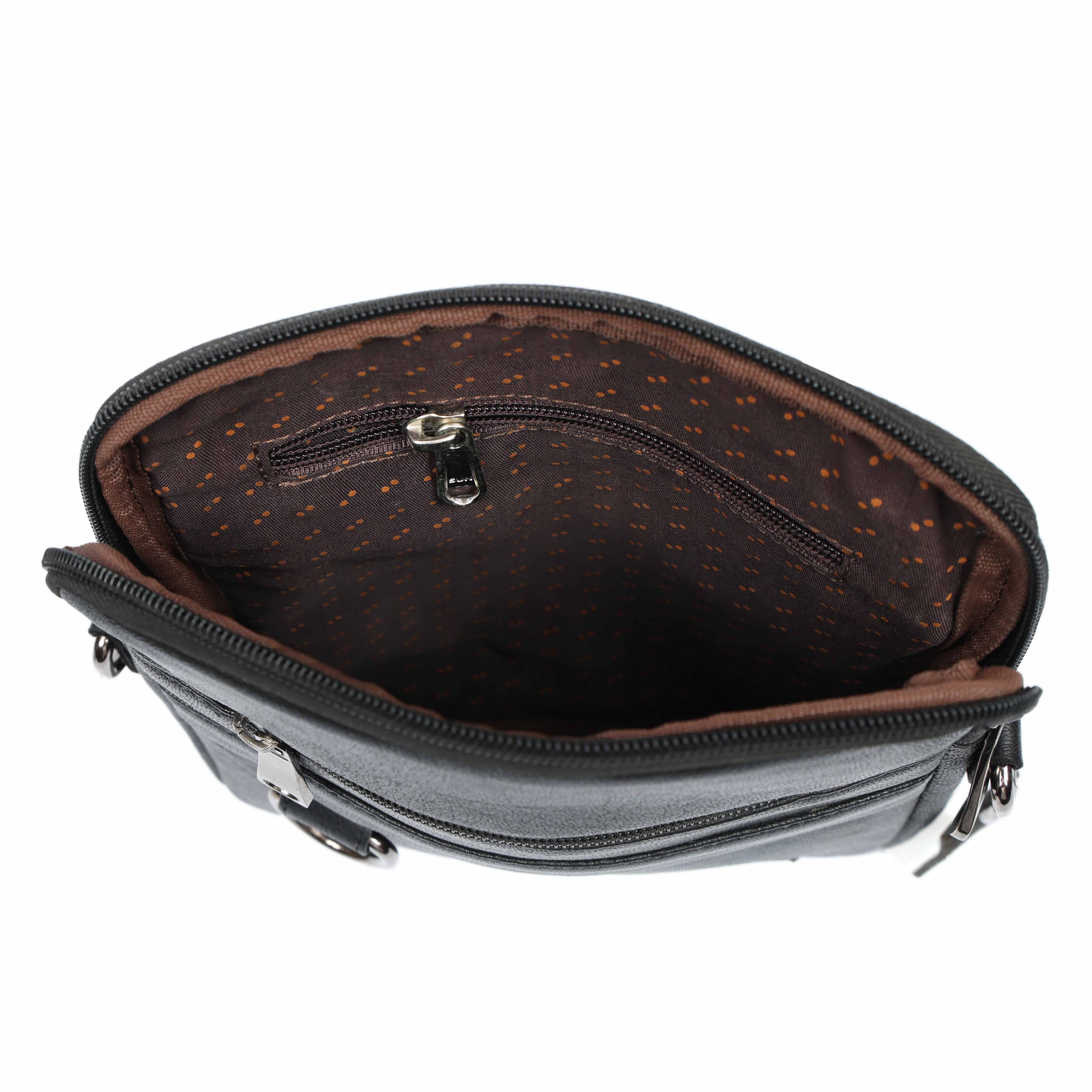 Handmade Leather Crossbody Sling Bag Genuine  Leather Chest Bag for Men & Women