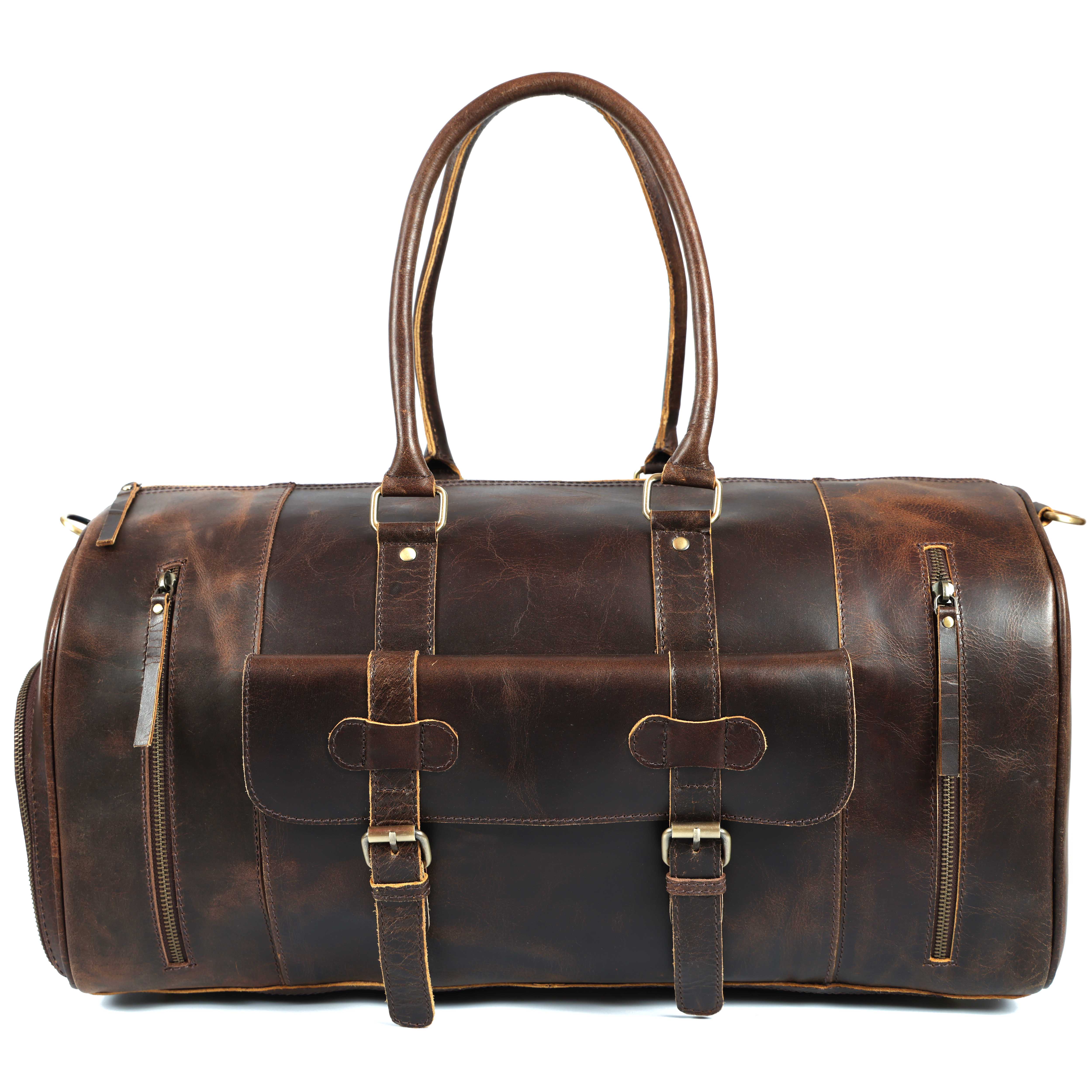 Handcrafted Leather Duffel – Luxury Travel Companion for Men & Women
