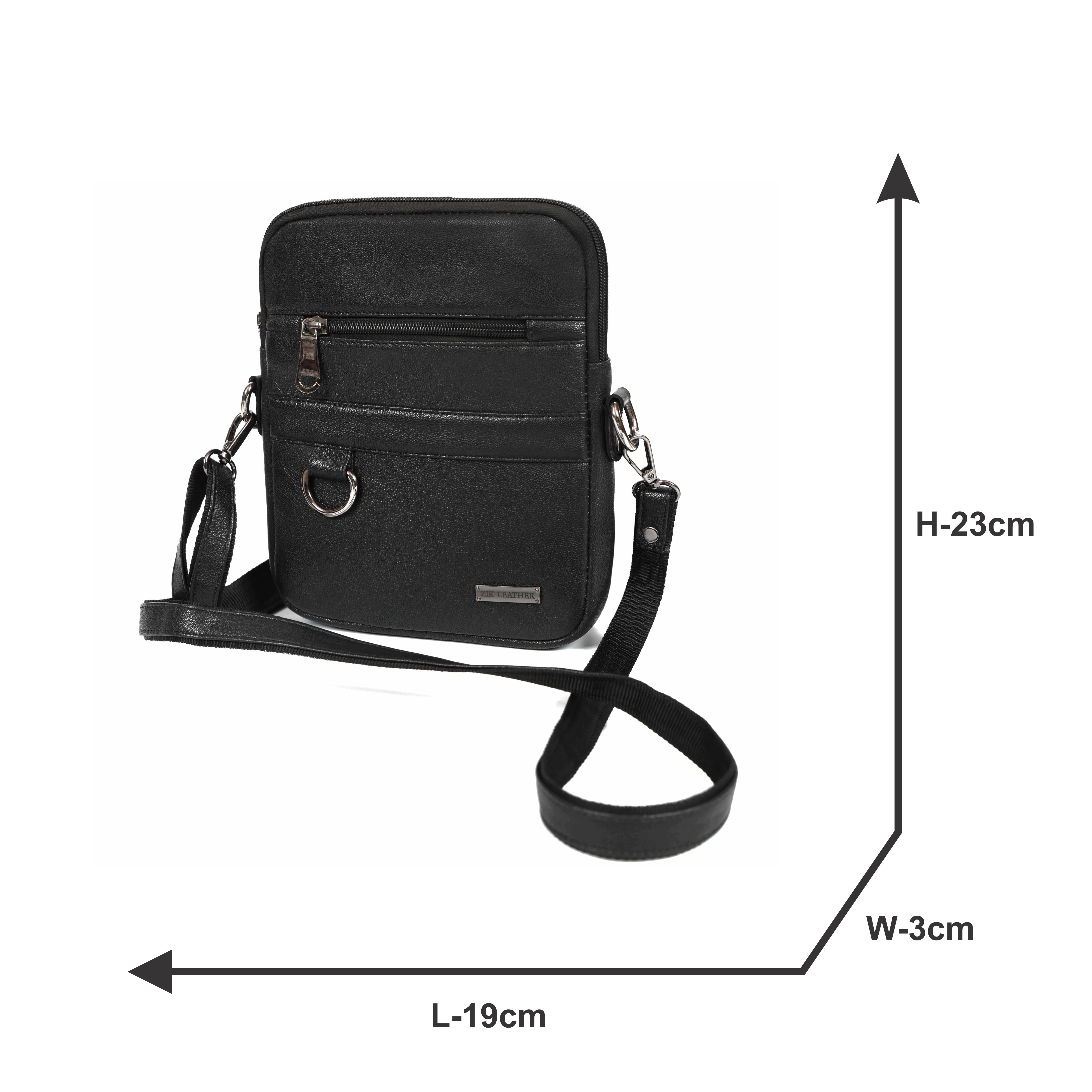 Handmade Leather Crossbody Sling Bag Genuine  Leather Chest Bag for Men & Women