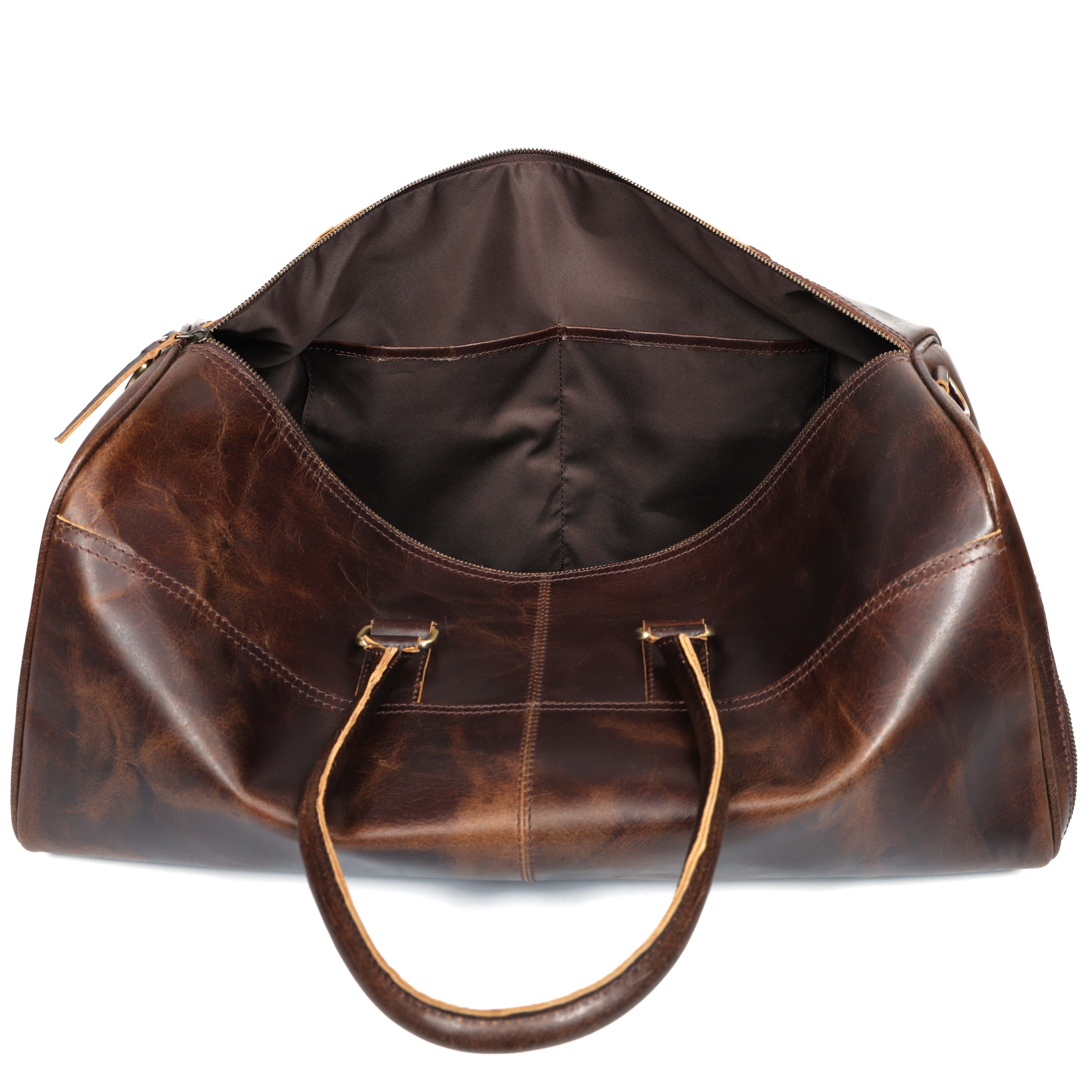Handcrafted Leather Duffel – Luxury Travel Companion for Men & Women