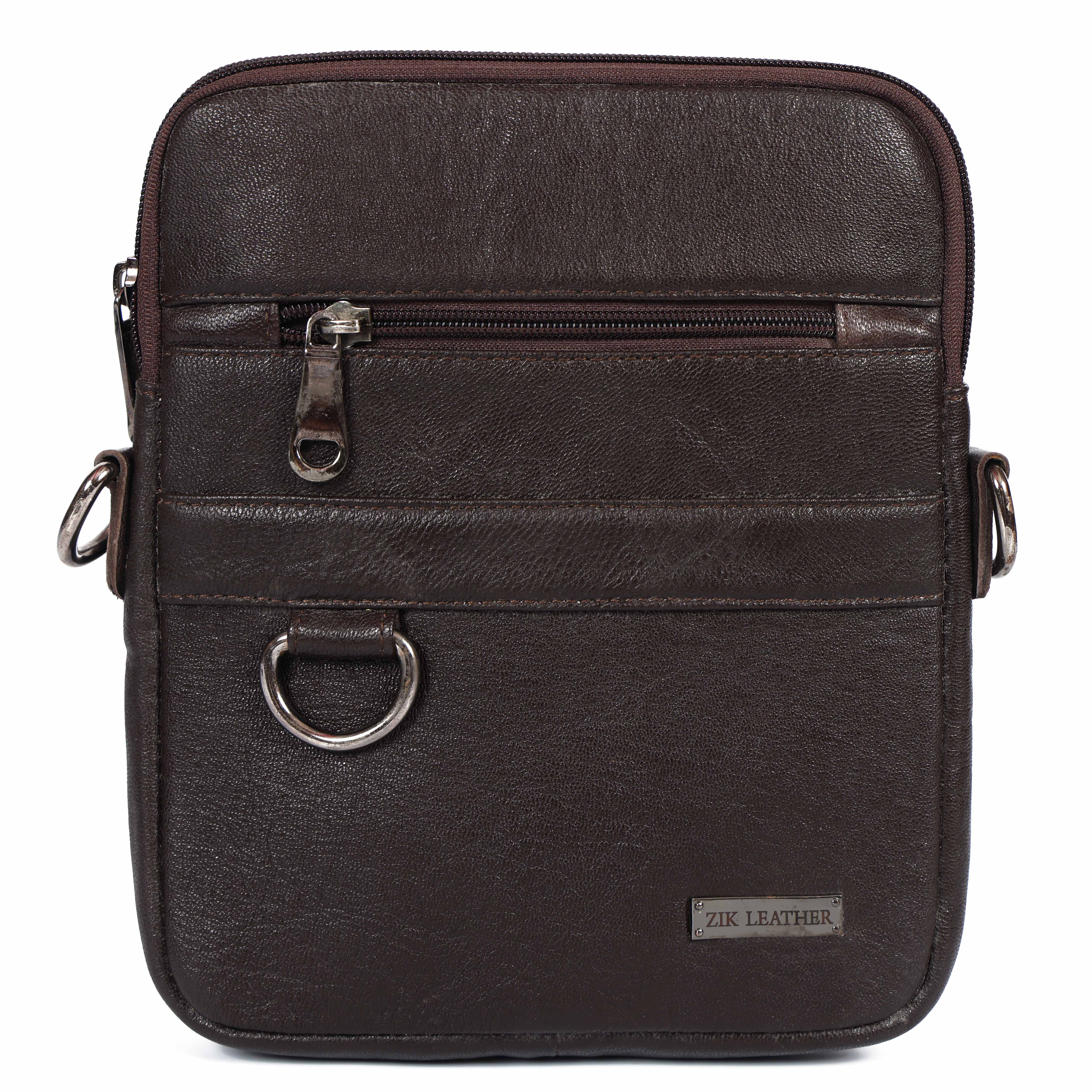 Handmade Leather Crossbody Sling Bag – Genuine  Leather Purse for Men & Women