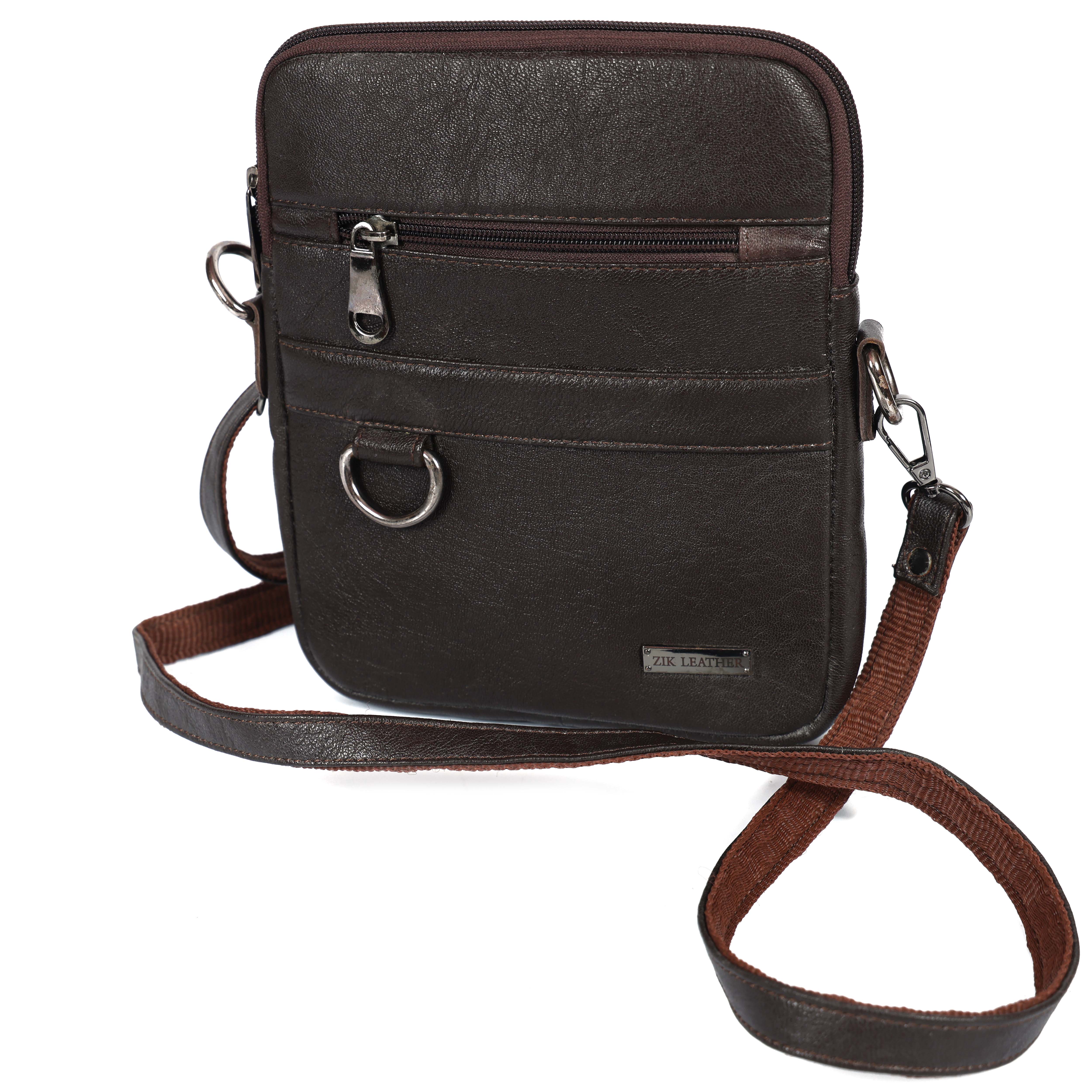 Handmade Leather Crossbody Sling Bag – Genuine  Leather Purse for Men & Women