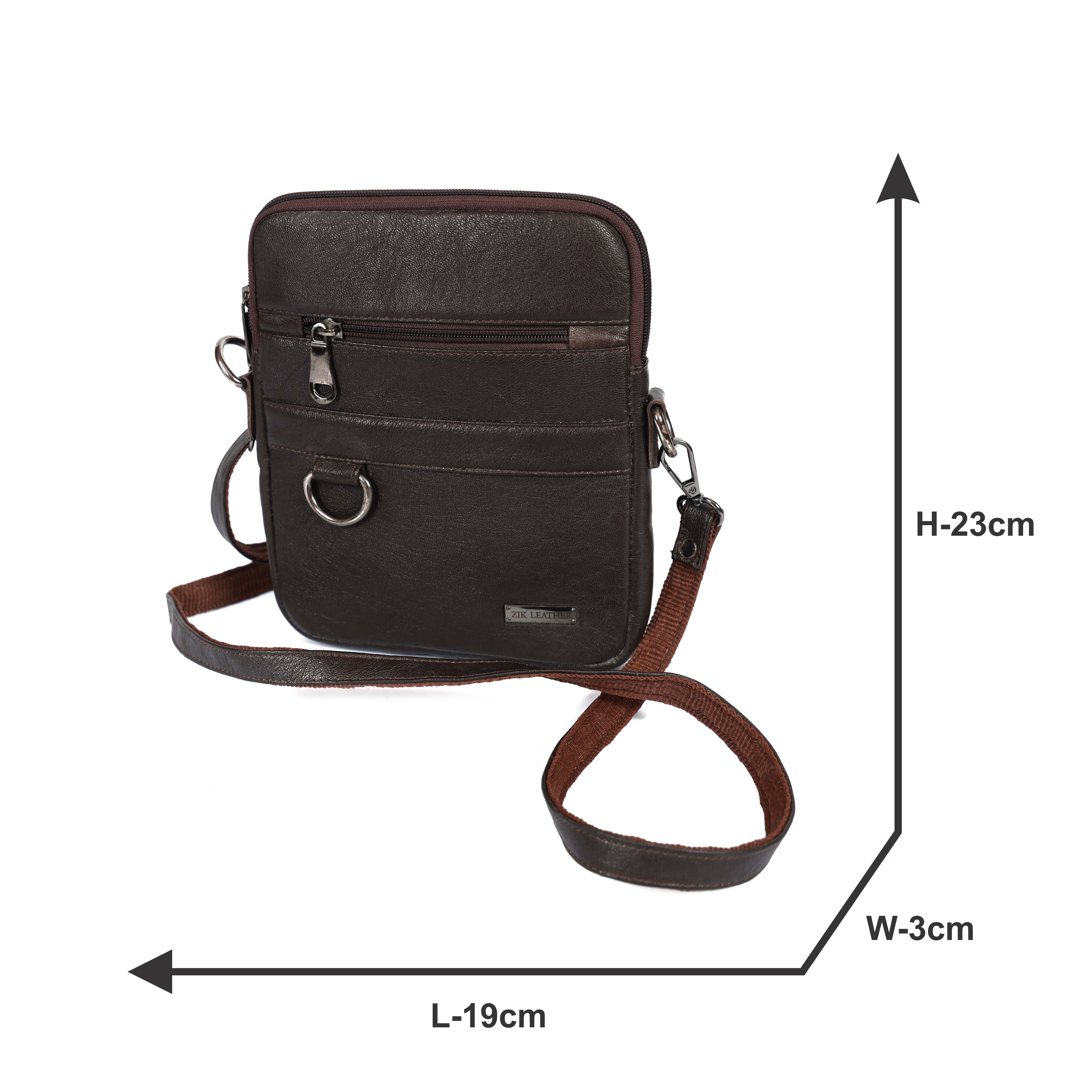 Handmade Leather Crossbody Sling Bag – Genuine  Leather Purse for Men & Women