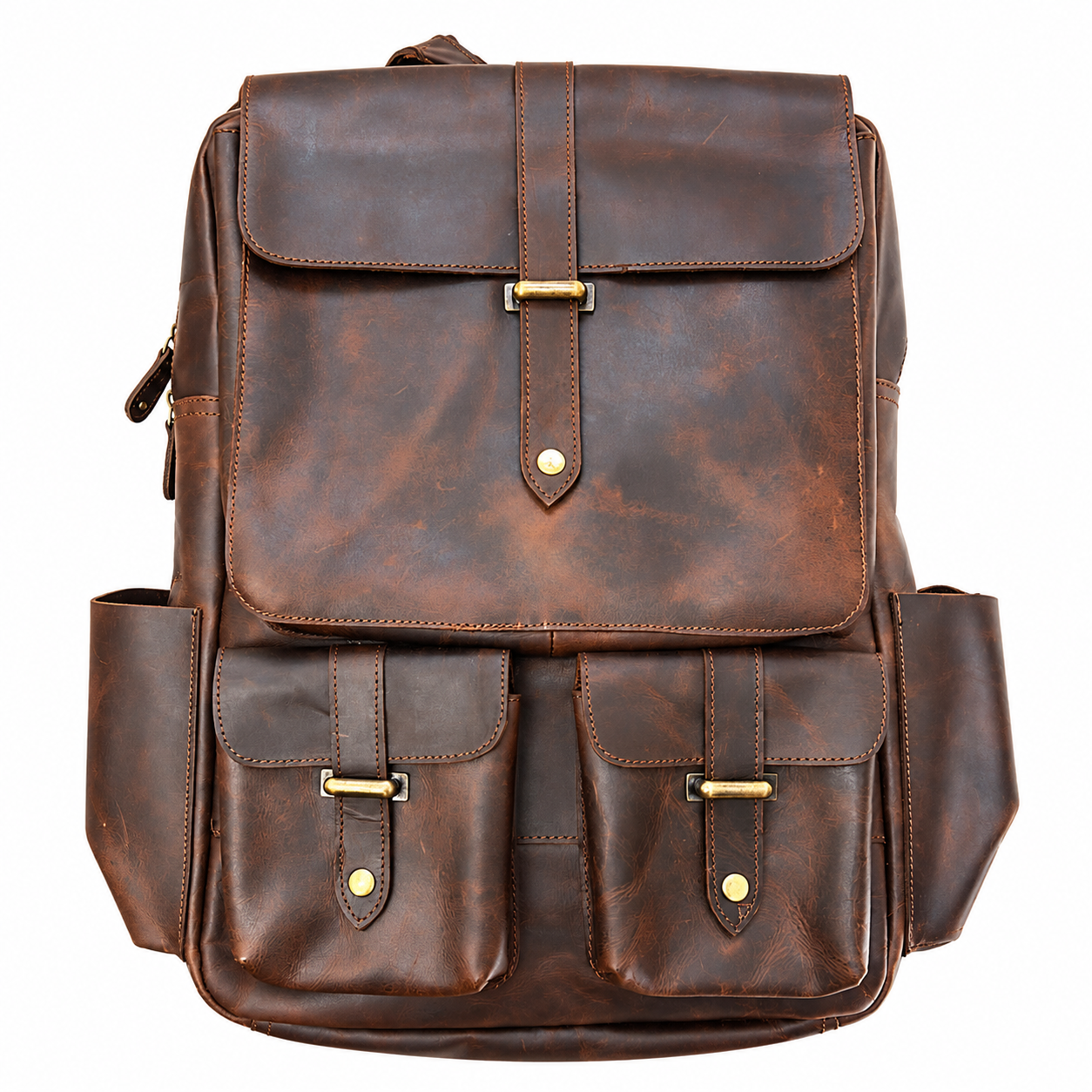Unisex Leather Backpack Premium Travel Laptop Bag Handmade Leather Rucksack