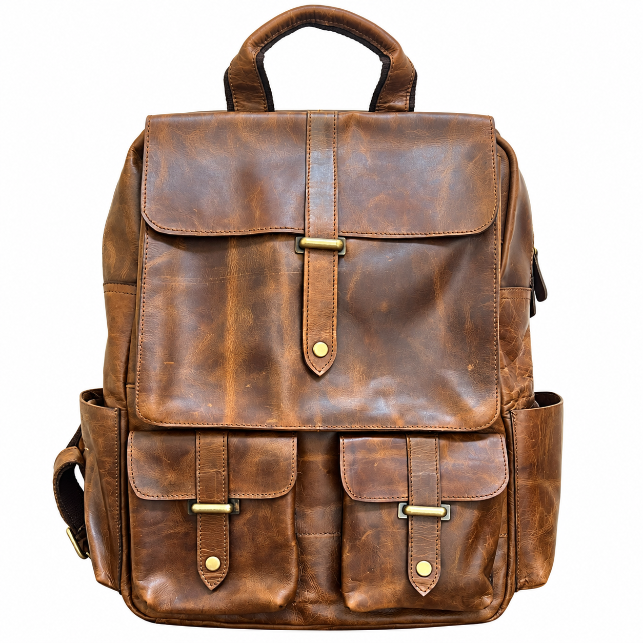 Unisex Leather Backpack Premium Travel Laptop Bag Handmade Leather Rucksack