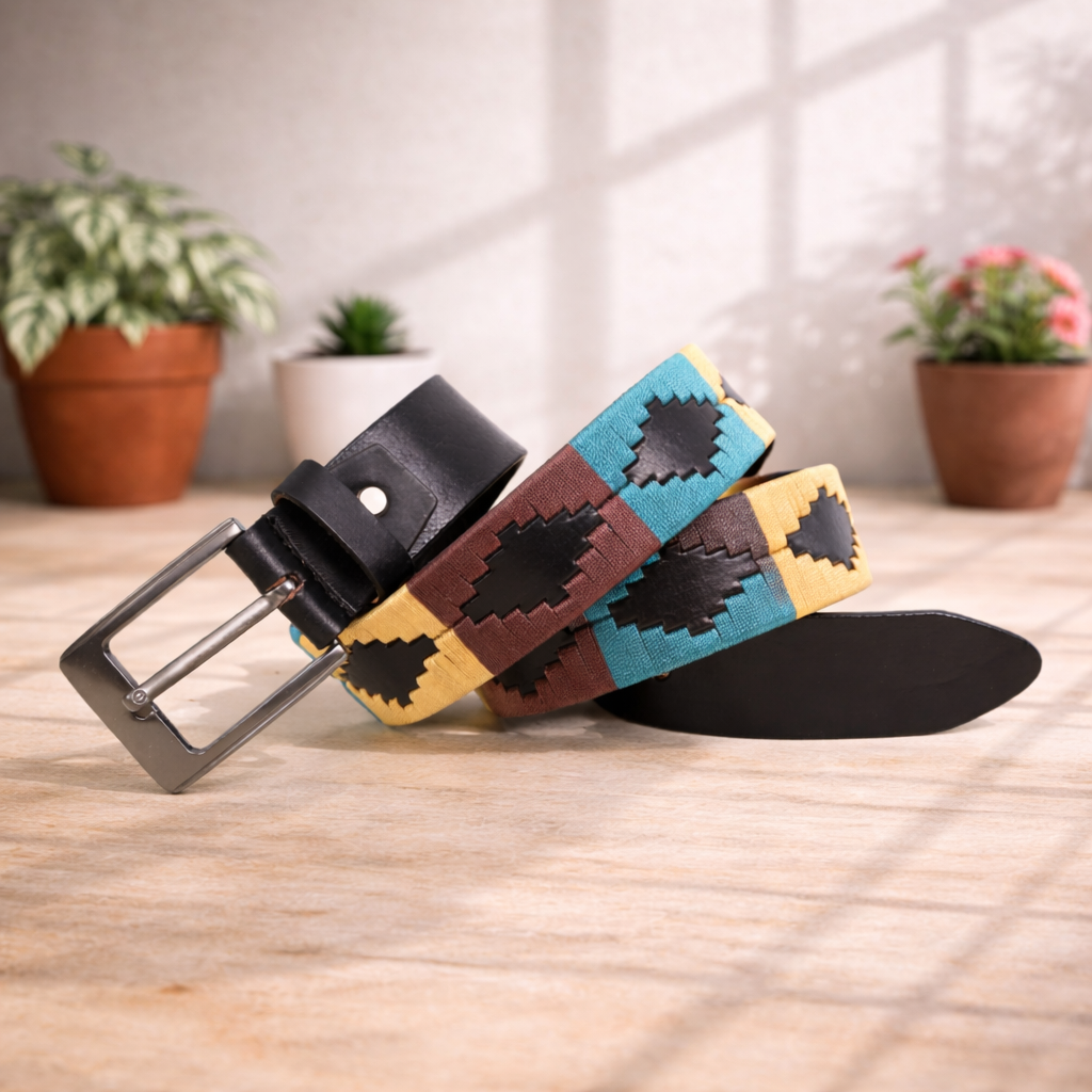 Unisex Genuine Leather Polo Belt Premium Multi-Color Designer Belt Stylish Casual & Formal Waist Belt