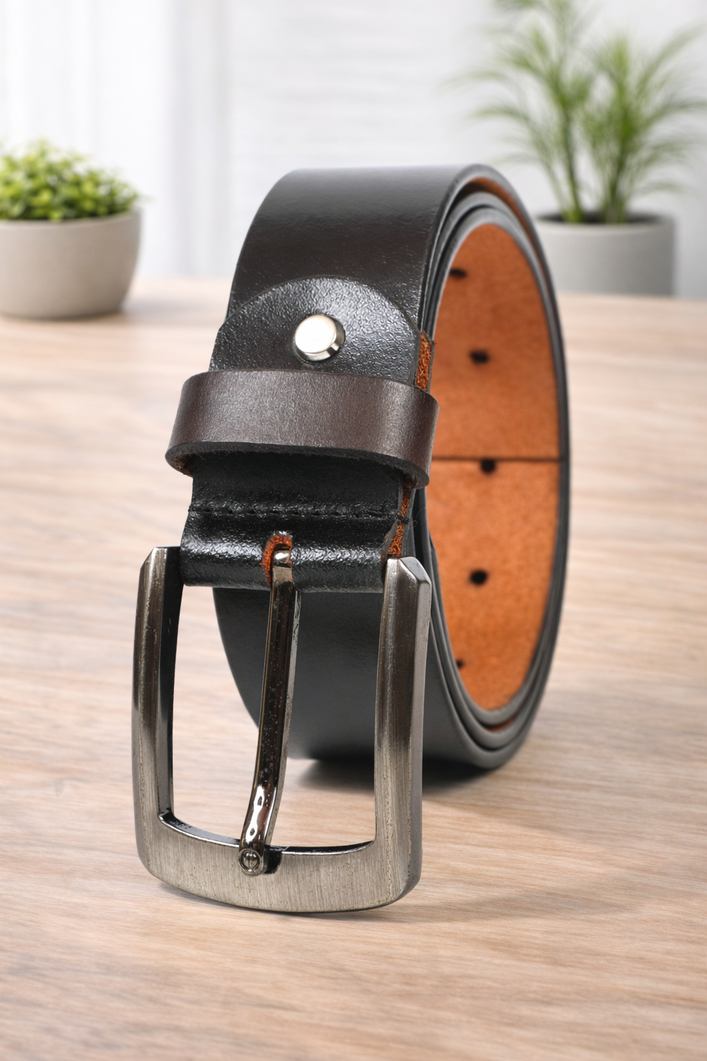 Unisex Premium Genuine Leather Belt Classic Stylish Waist Belt Durable Formal & Casual Designer Belt