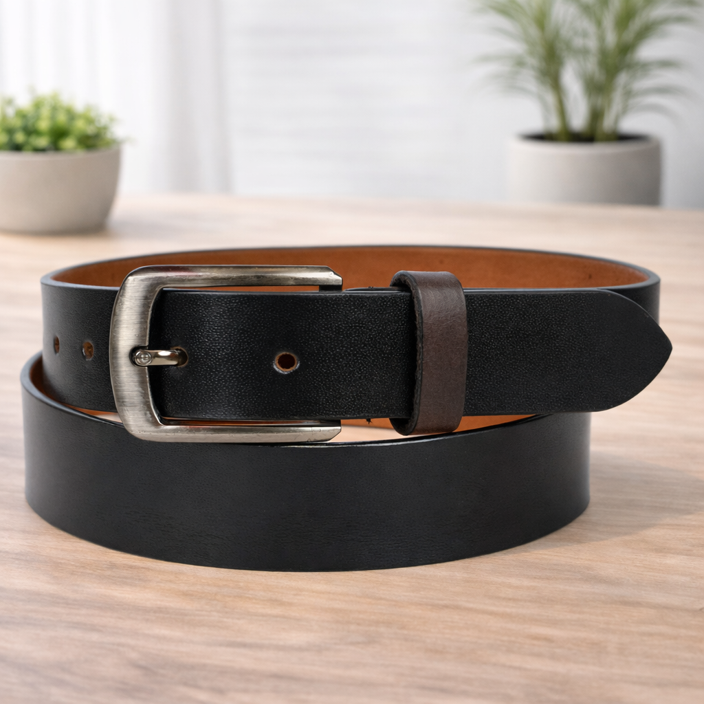 Unisex Premium Genuine Leather Belt Classic Stylish Waist Belt Durable Formal & Casual Designer Belt