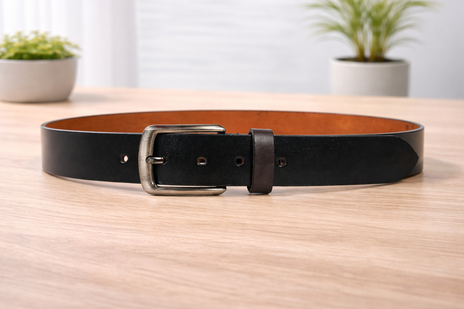 Unisex Premium Genuine Leather Belt Classic Stylish Waist Belt Durable Formal & Casual Designer Belt