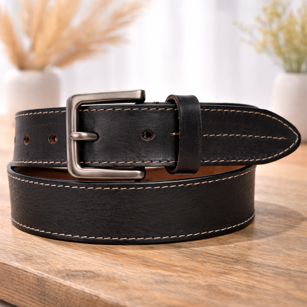 Unisex Premium Genuine Leather Belt Classic Stylish Waist Belt Durable Formal & Casual Designer Belt