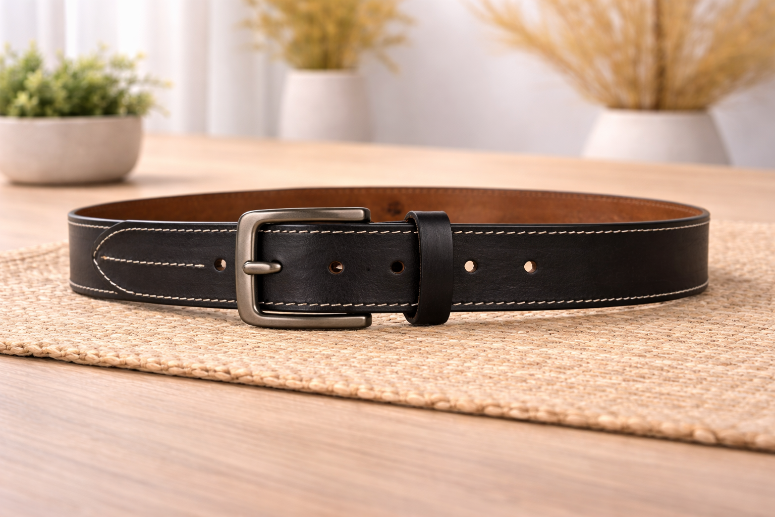 Unisex Premium Genuine Leather Belt Classic Stylish Waist Belt Durable Formal & Casual Designer Belt
