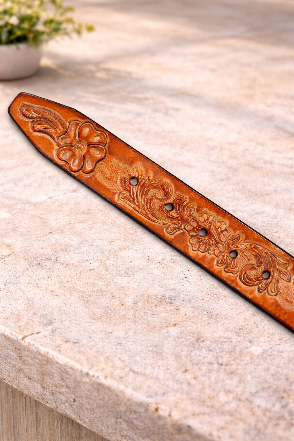Premium Embossed Genuine Leather Belt Stylish Vintage Designer Belt Durable Formal & Casual Waist Belt