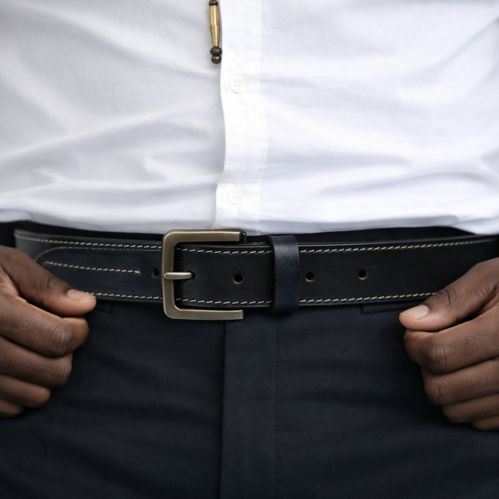 Unisex Premium Genuine Leather Belt Classic Stylish Waist Belt Durable Formal & Casual Designer Belt