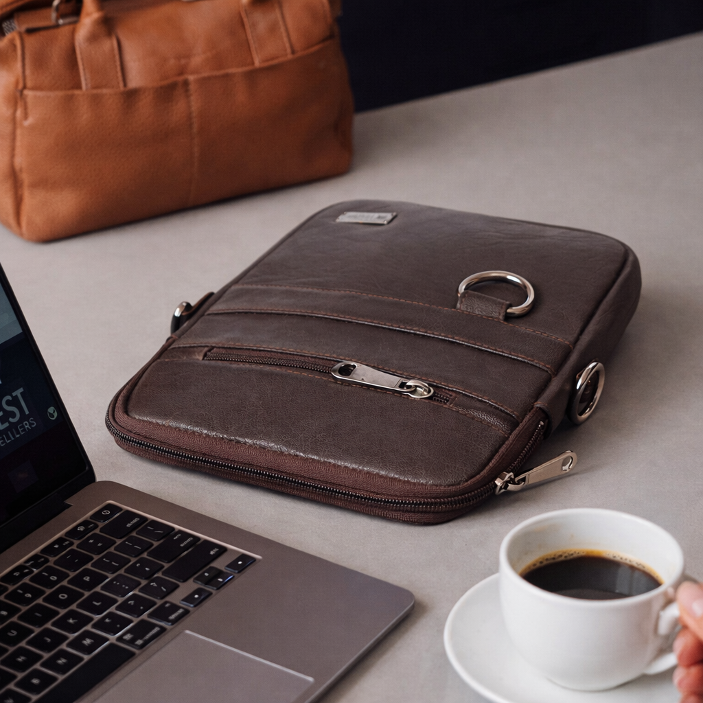Handmade Leather Crossbody Sling Bag Genuine Leather Purse for Men & Women Minimalist Shoulder Bag
