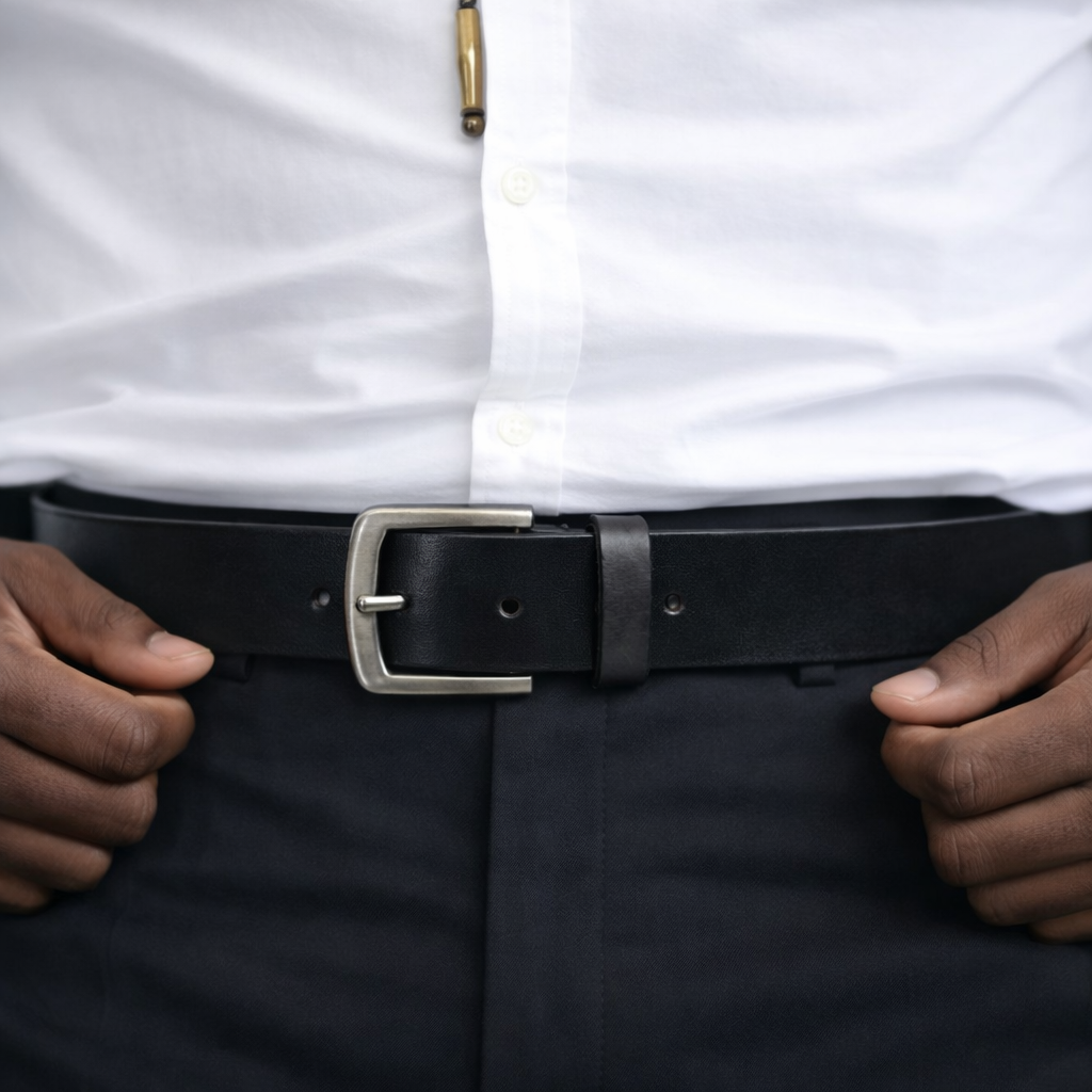 Unisex Premium Genuine Leather Belt Classic Stylish Waist Belt Durable Formal & Casual Designer Belt