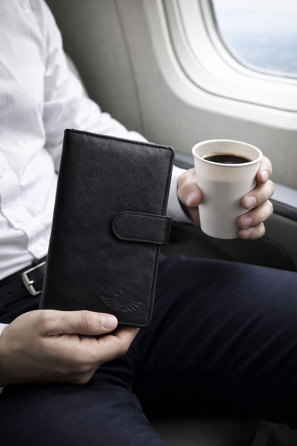 Premium Leather Passport Wallet RFID Travel Organizer Luxury Handmade Passport Holder Slim Card & Document Wallet