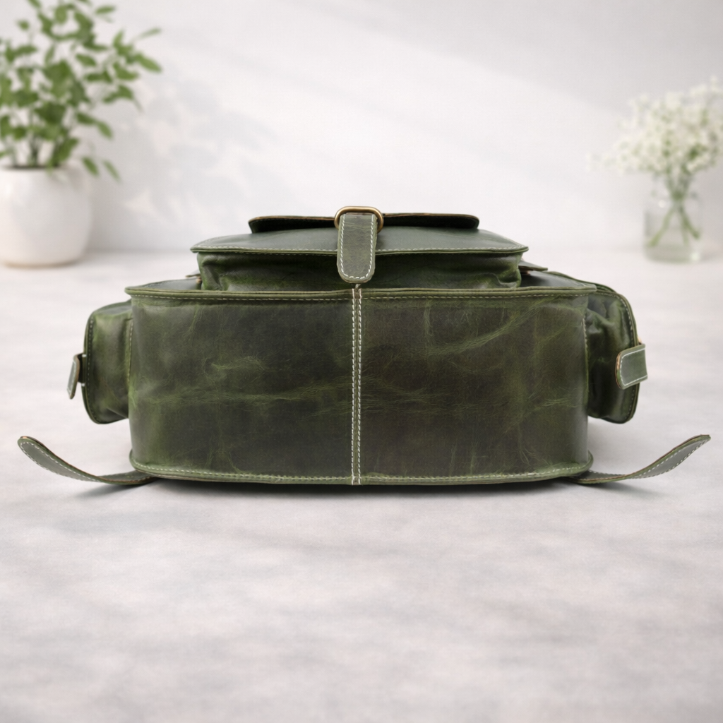 Unisex Premium Genuine Leather Backpack Stylish Handmade Rucksack Durable School & Office Bag