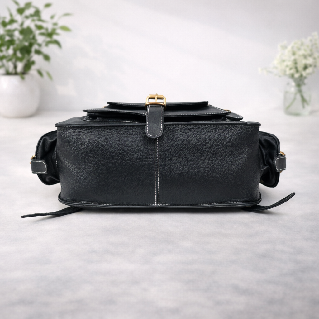 Unisex Premium Genuine Leather Backpack Stylish Handmade Rucksack Durable School & Office Bag