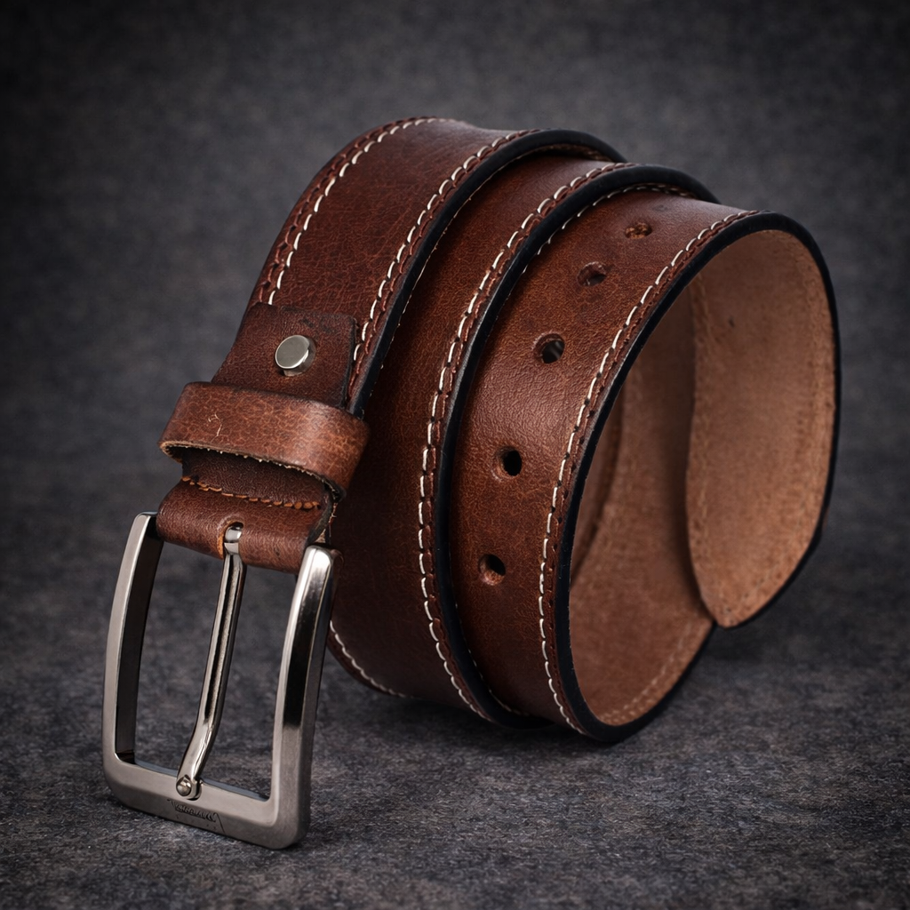 Unisex Premium Genuine Leather Belt Classic Stylish Waist Belt Durable Formal & Casual Designer Belt