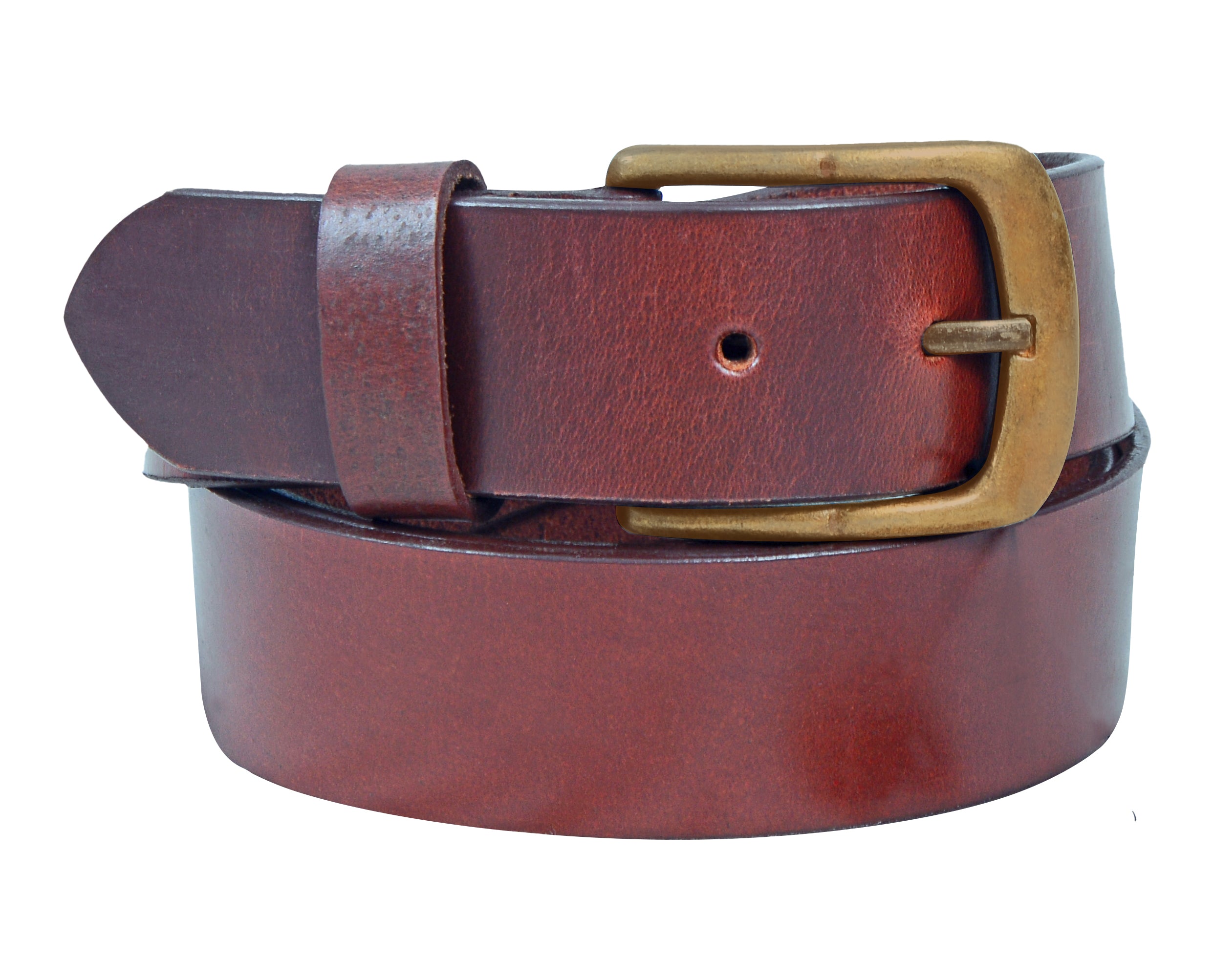 Genuine Leather Vintage Brown Leather Belt For Men & Women