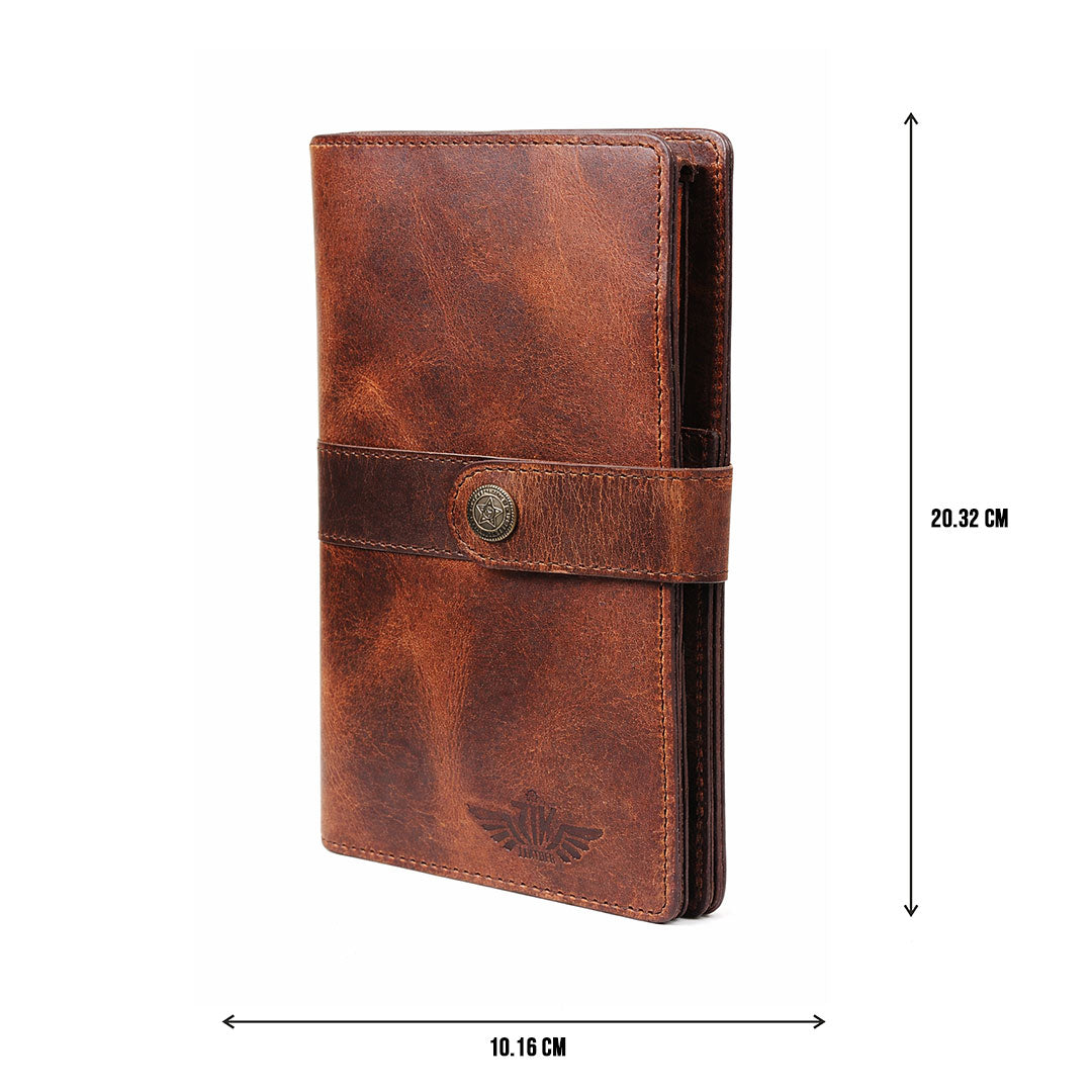 Vintage Leather Passport Wallet Premium Travel Organizer RFID Passport Holder Luxury Distressed Leather Wallet