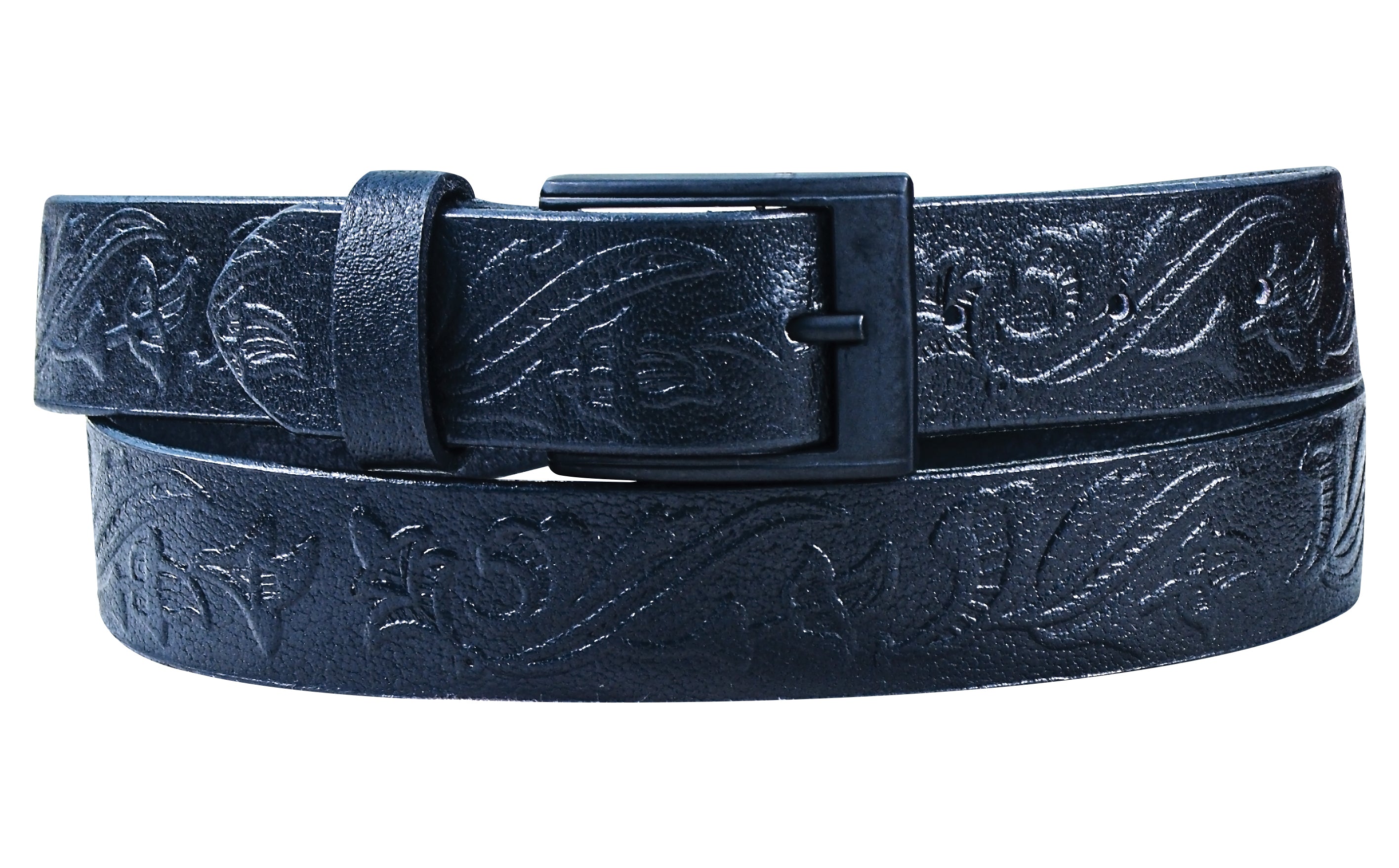 Handmade Classic Black Leather Belt for Men –  Premium Quality with Metal Buckle Everyday Belt