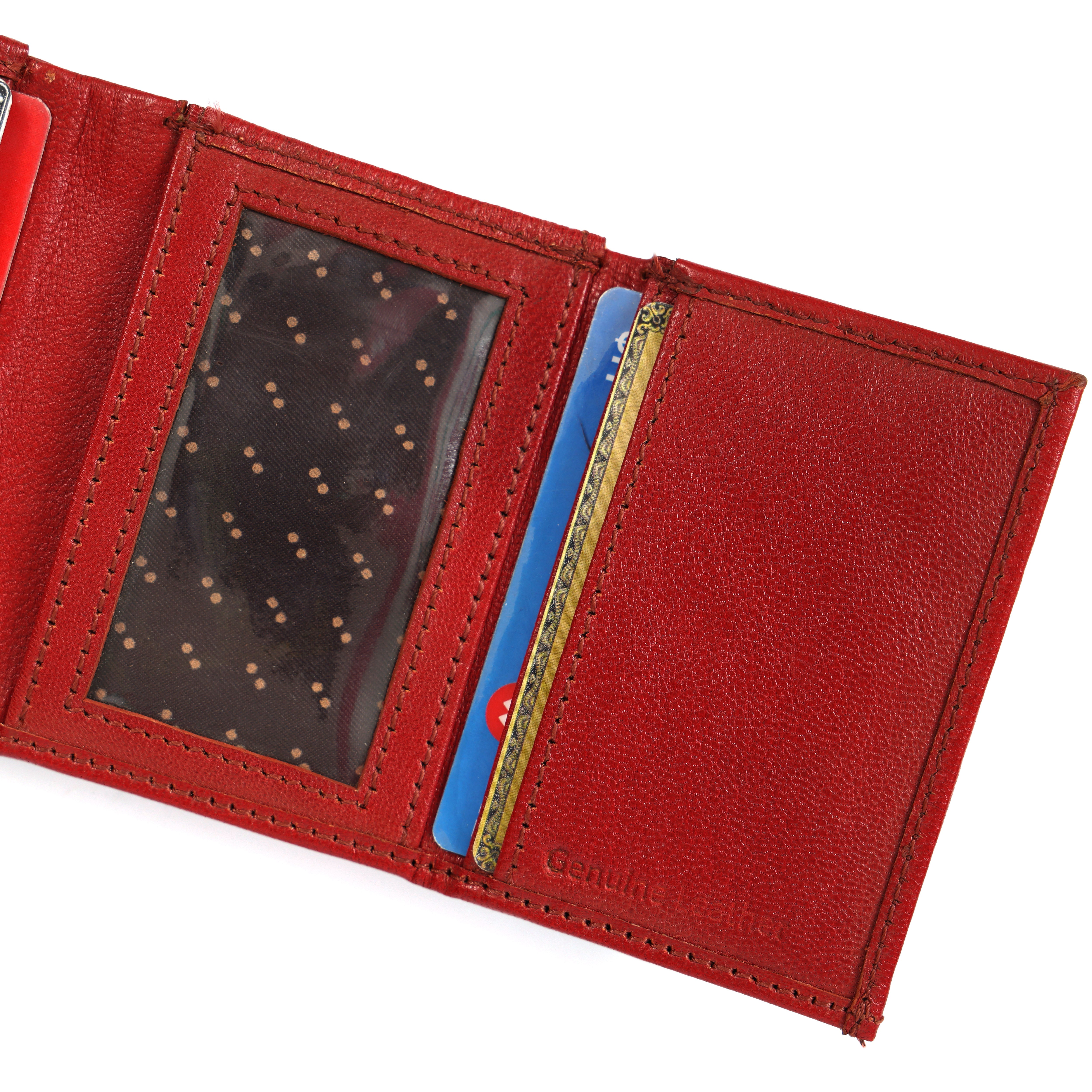 Premium Leather RFID Popup Card Holder Wallet – Secure & Stylish