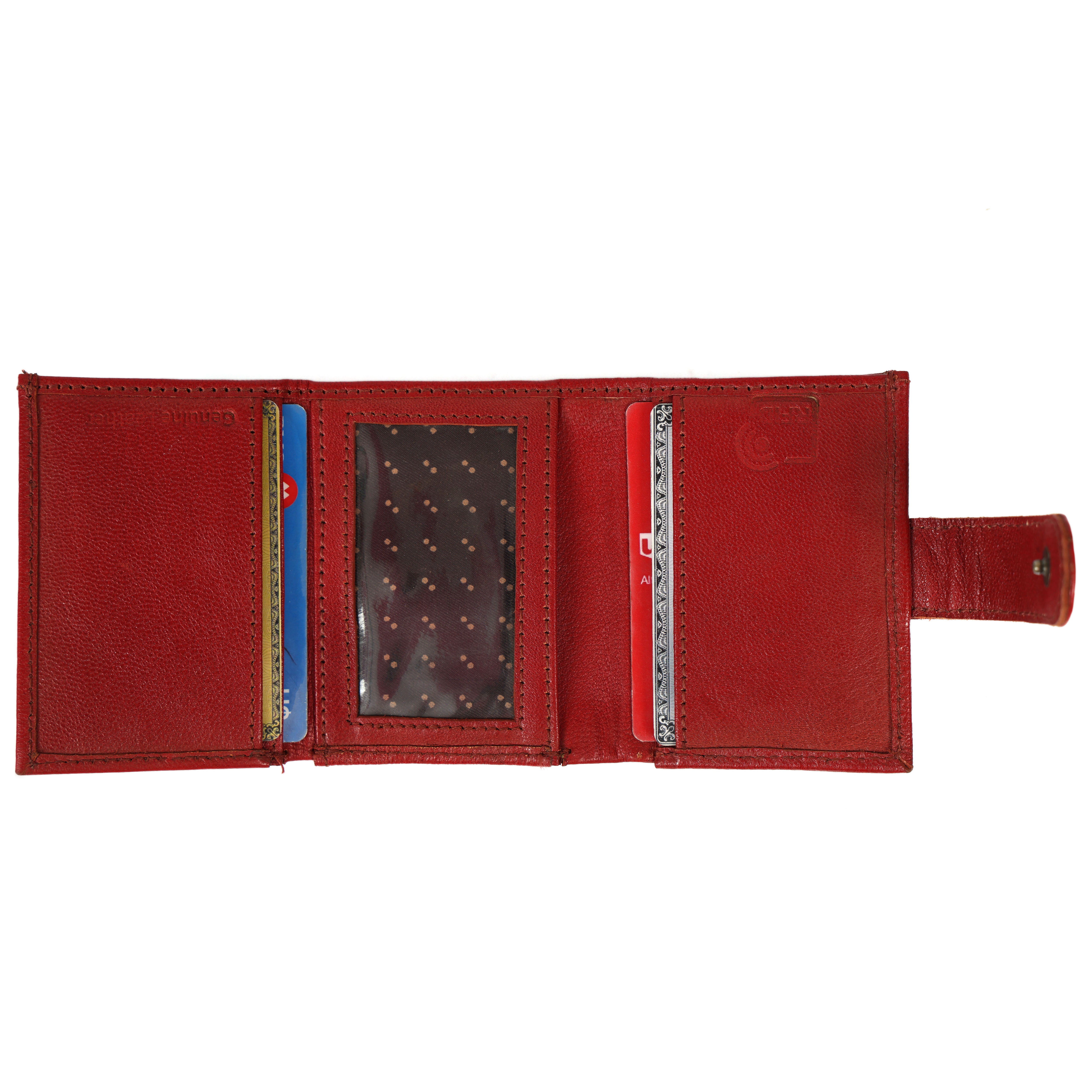 Premium Leather RFID Popup Card Holder Wallet – Secure & Stylish