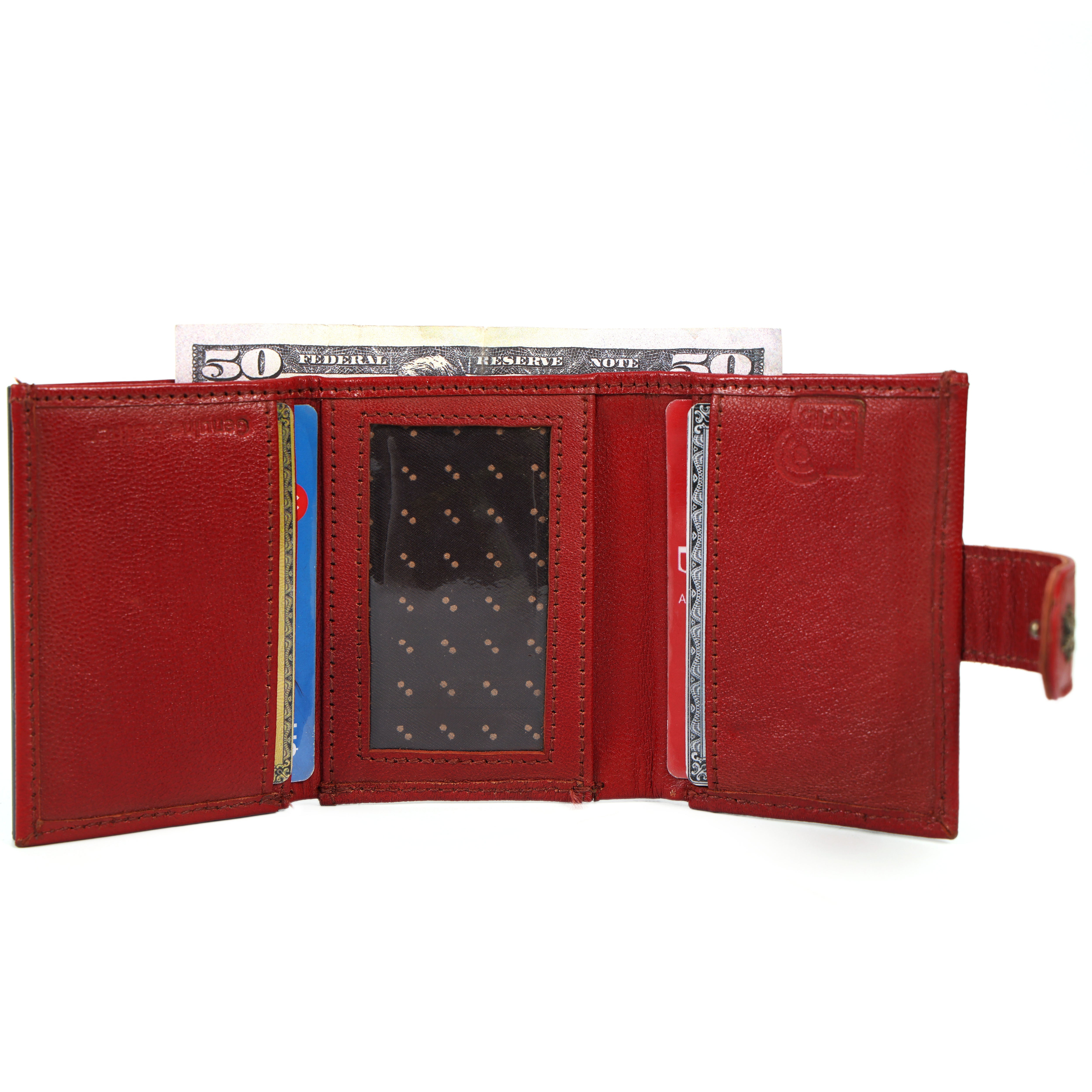 Premium Leather RFID Popup Card Holder Wallet – Secure & Stylish