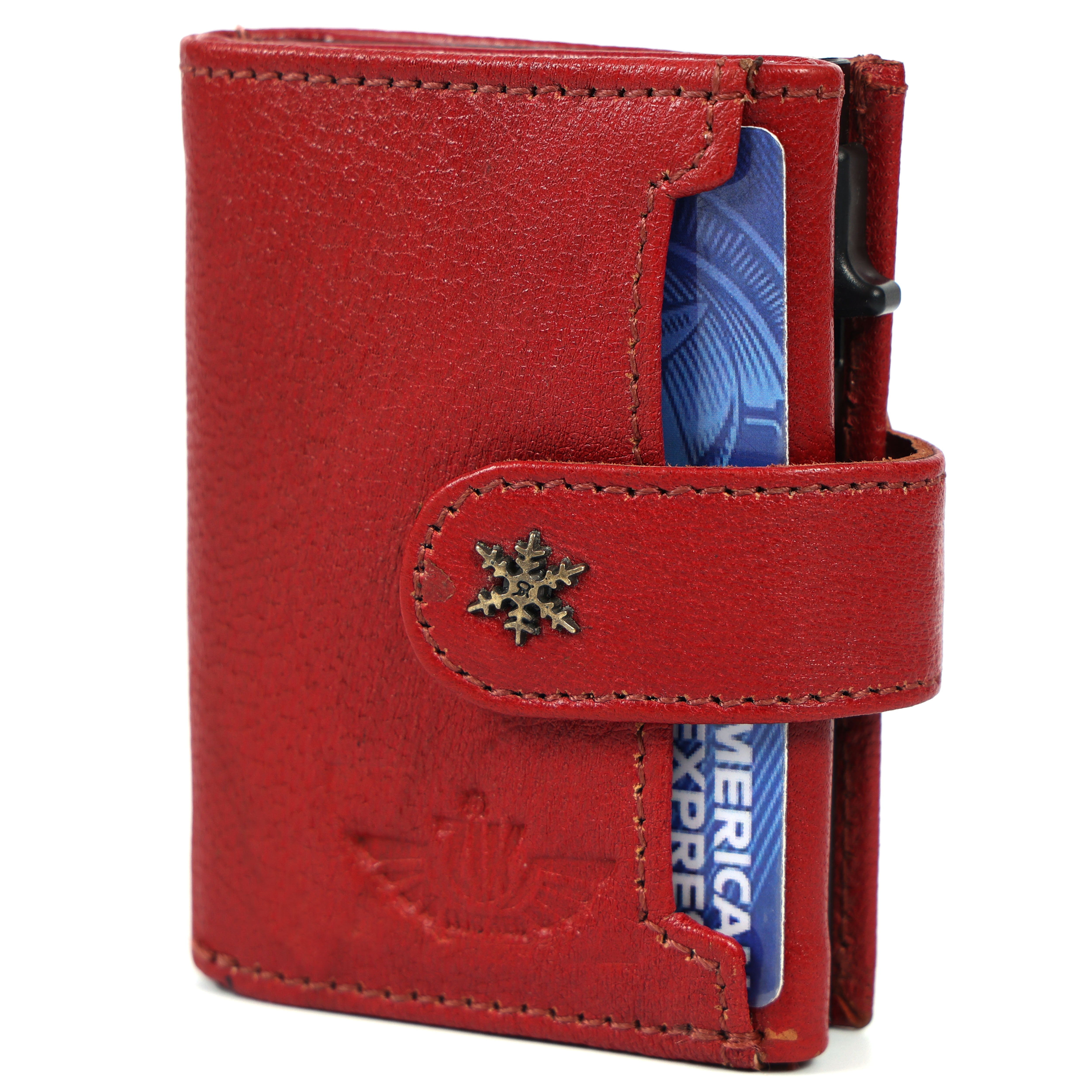 Premium Leather RFID Popup Card Holder Wallet – Secure & Stylish