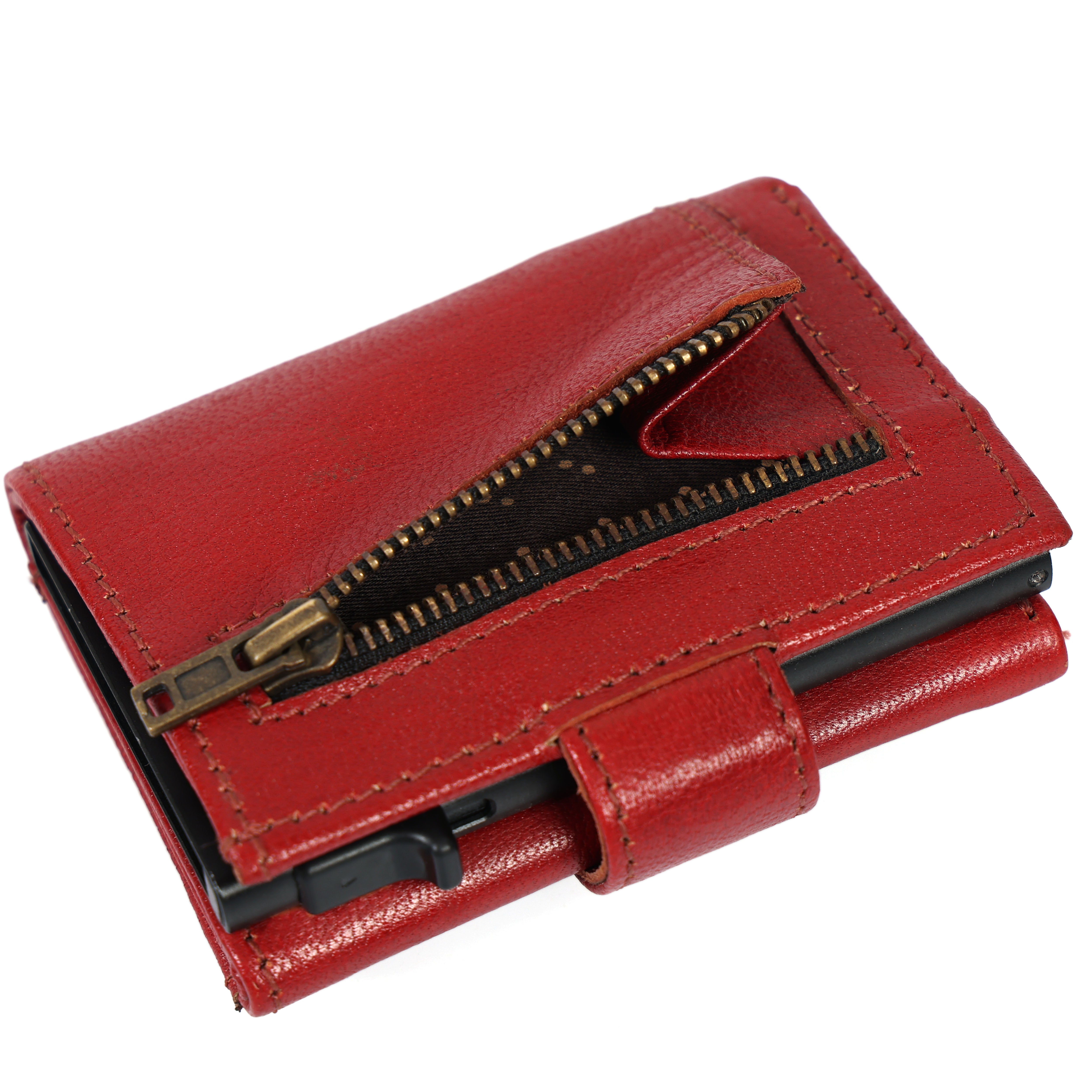Premium Leather RFID Popup Card Holder Wallet – Secure & Stylish