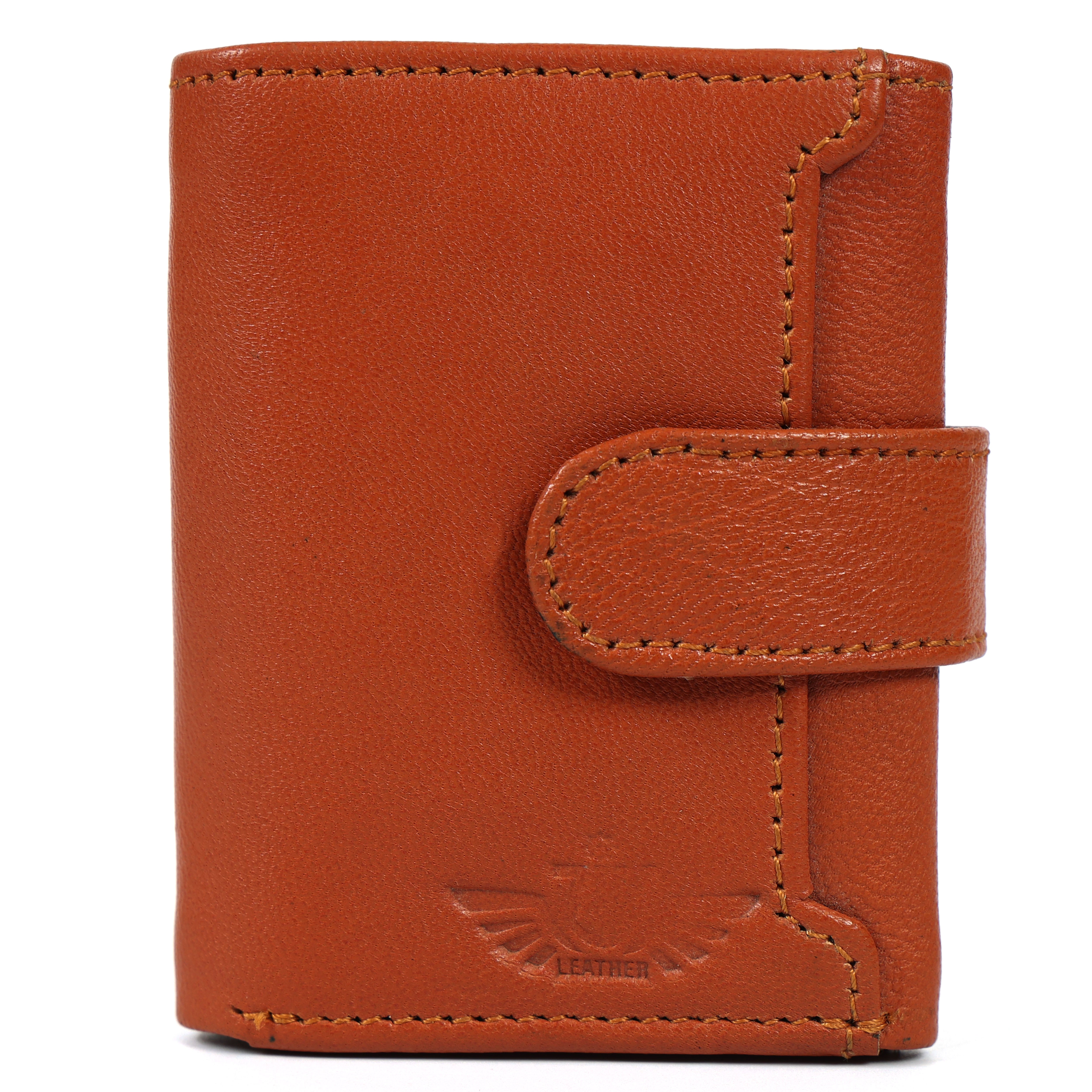 Genuine Leather RFID Card Holder Wallet – Popup Design for Easy Access