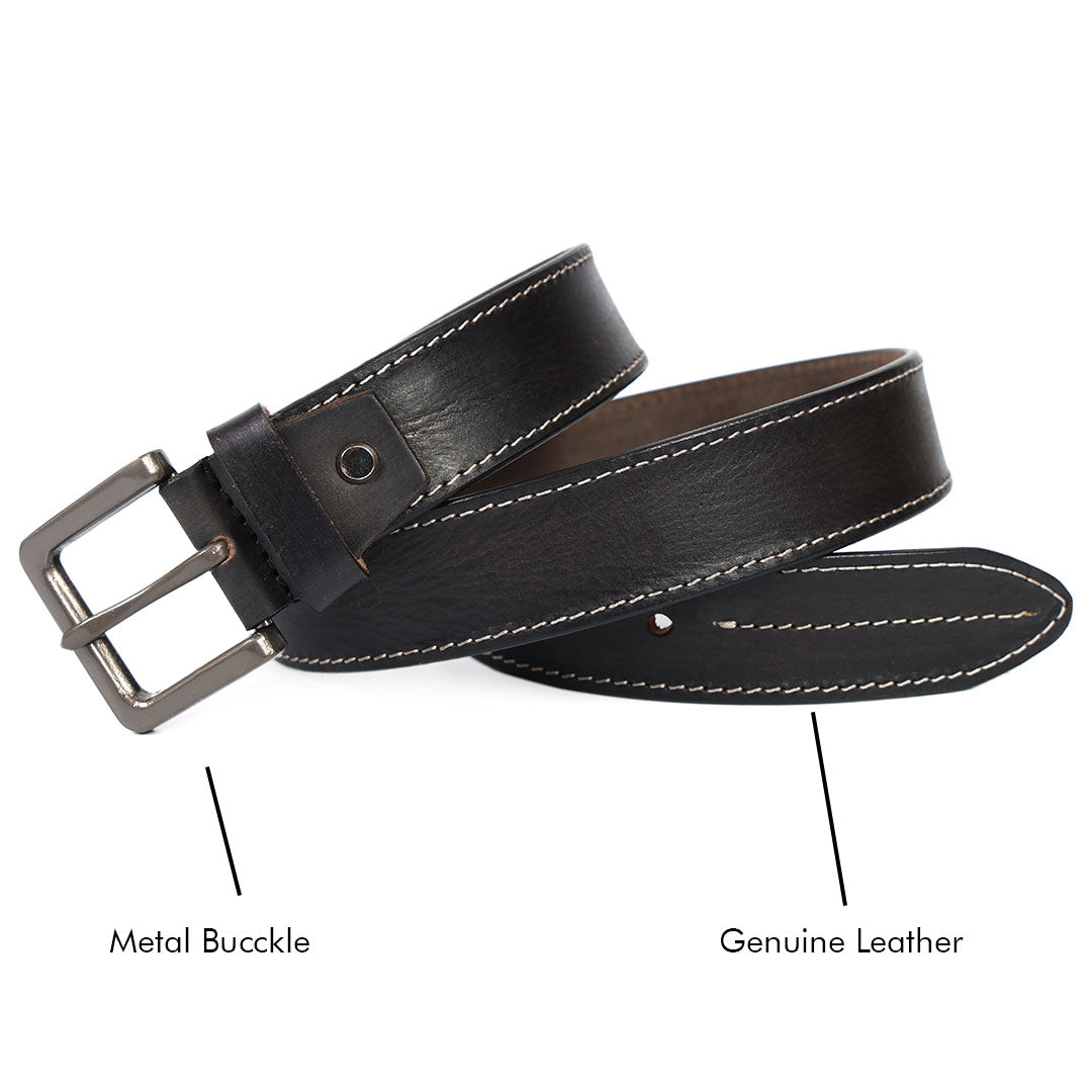 Unisex Premium Genuine Leather Belt Classic Stylish Waist Belt Durable Formal & Casual Designer Belt