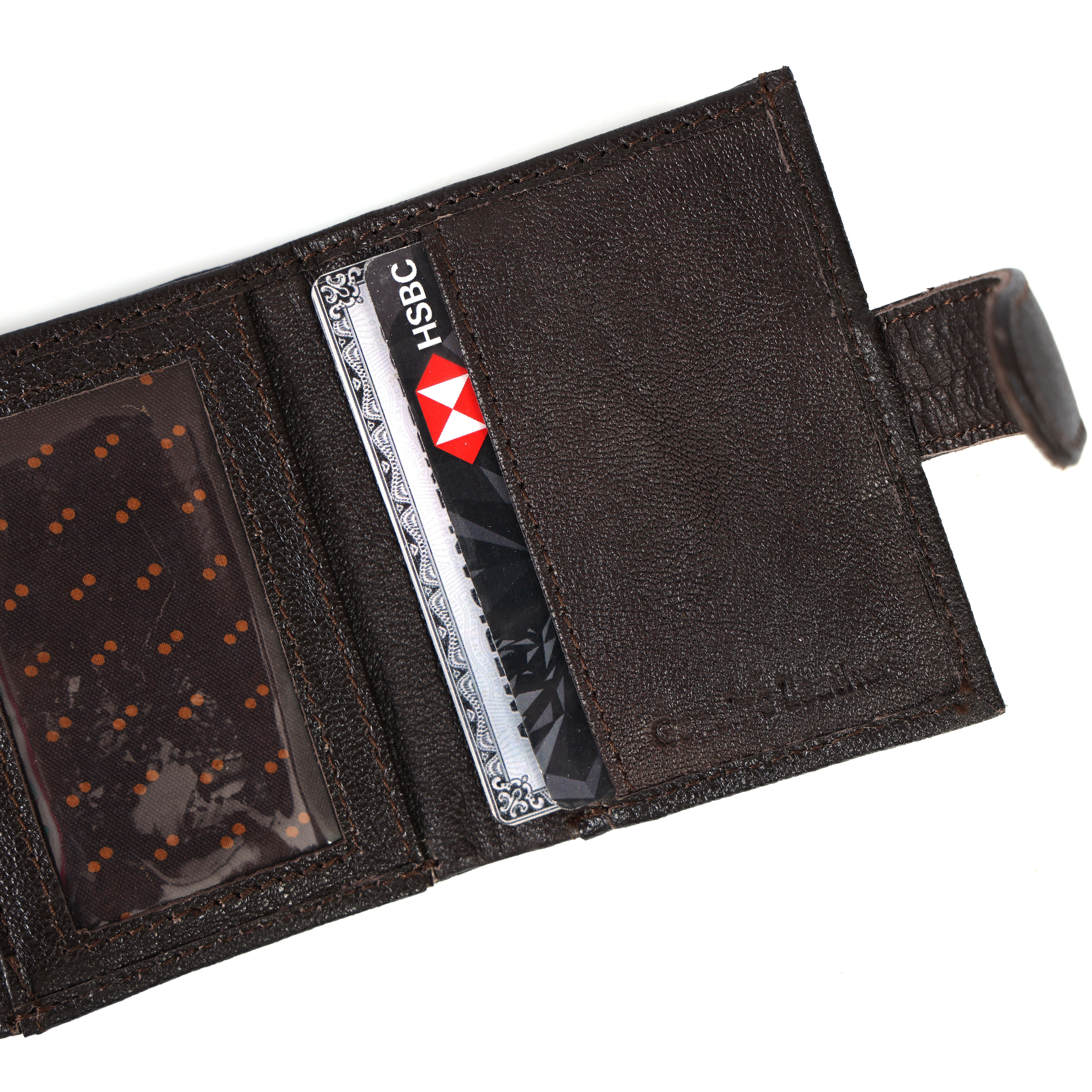 RFID Blocking Leather Card Holder – Quick Access Popup Wallet