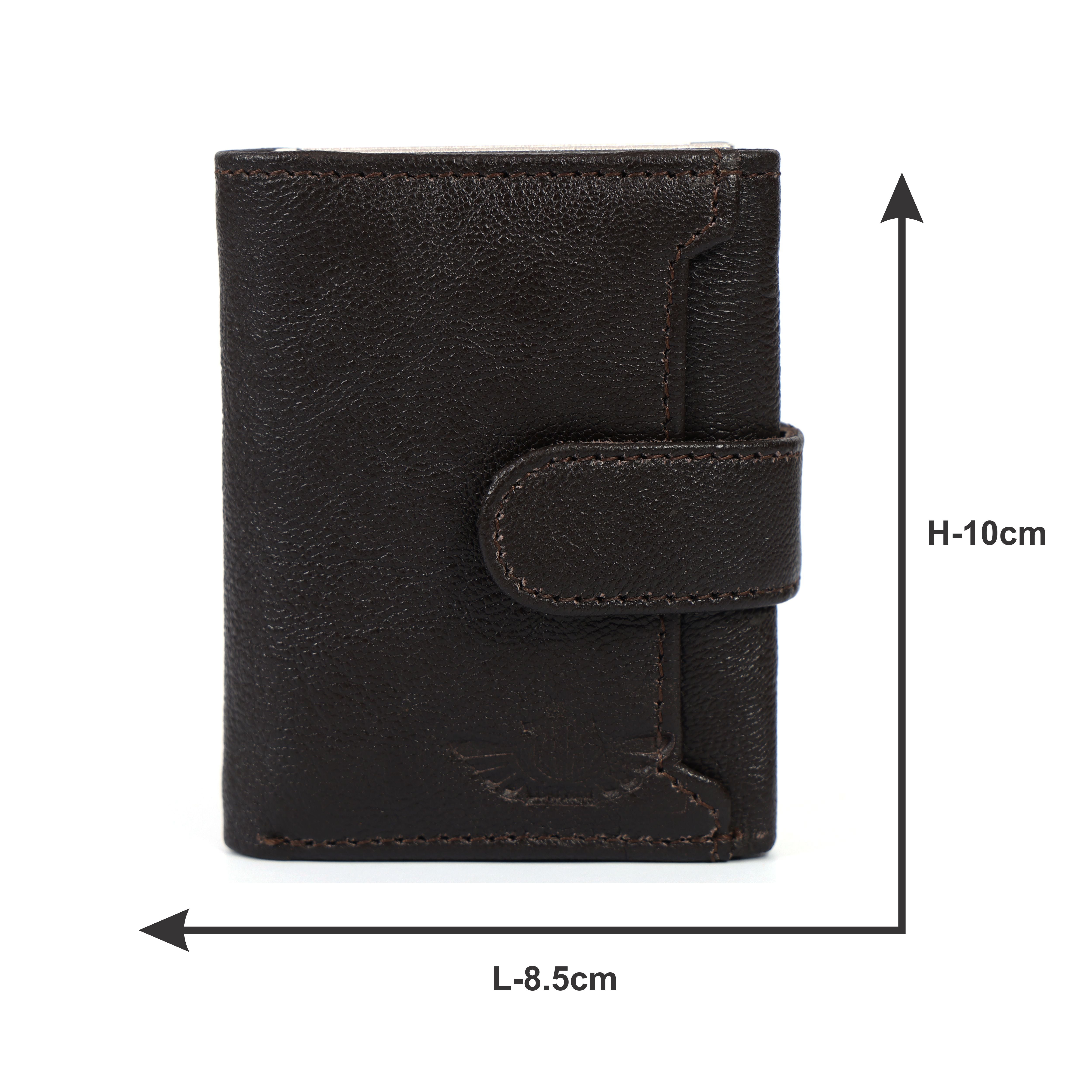 RFID Blocking Leather Card Holder – Quick Access Popup Wallet