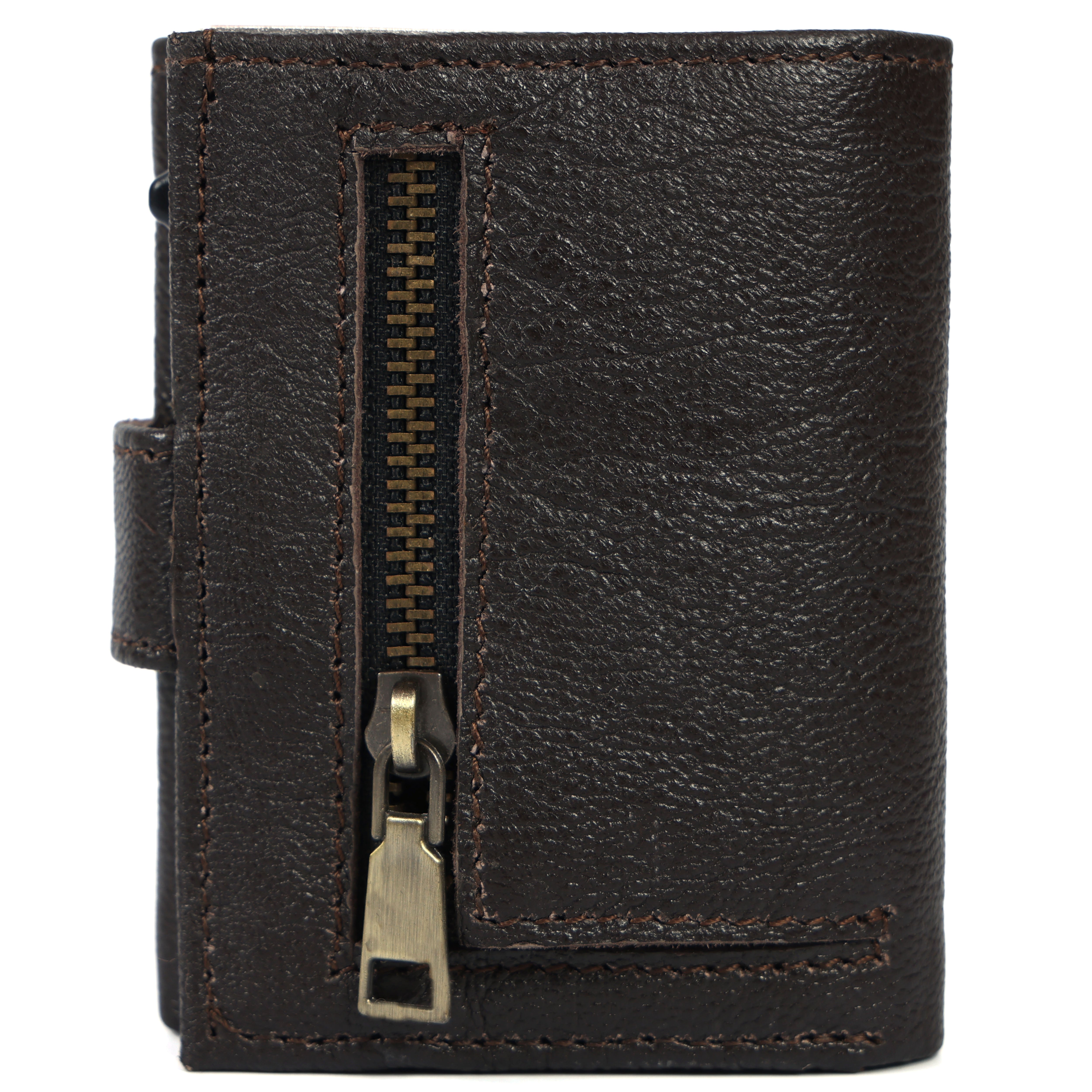 RFID Blocking Leather Card Holder – Quick Access Popup Wallet