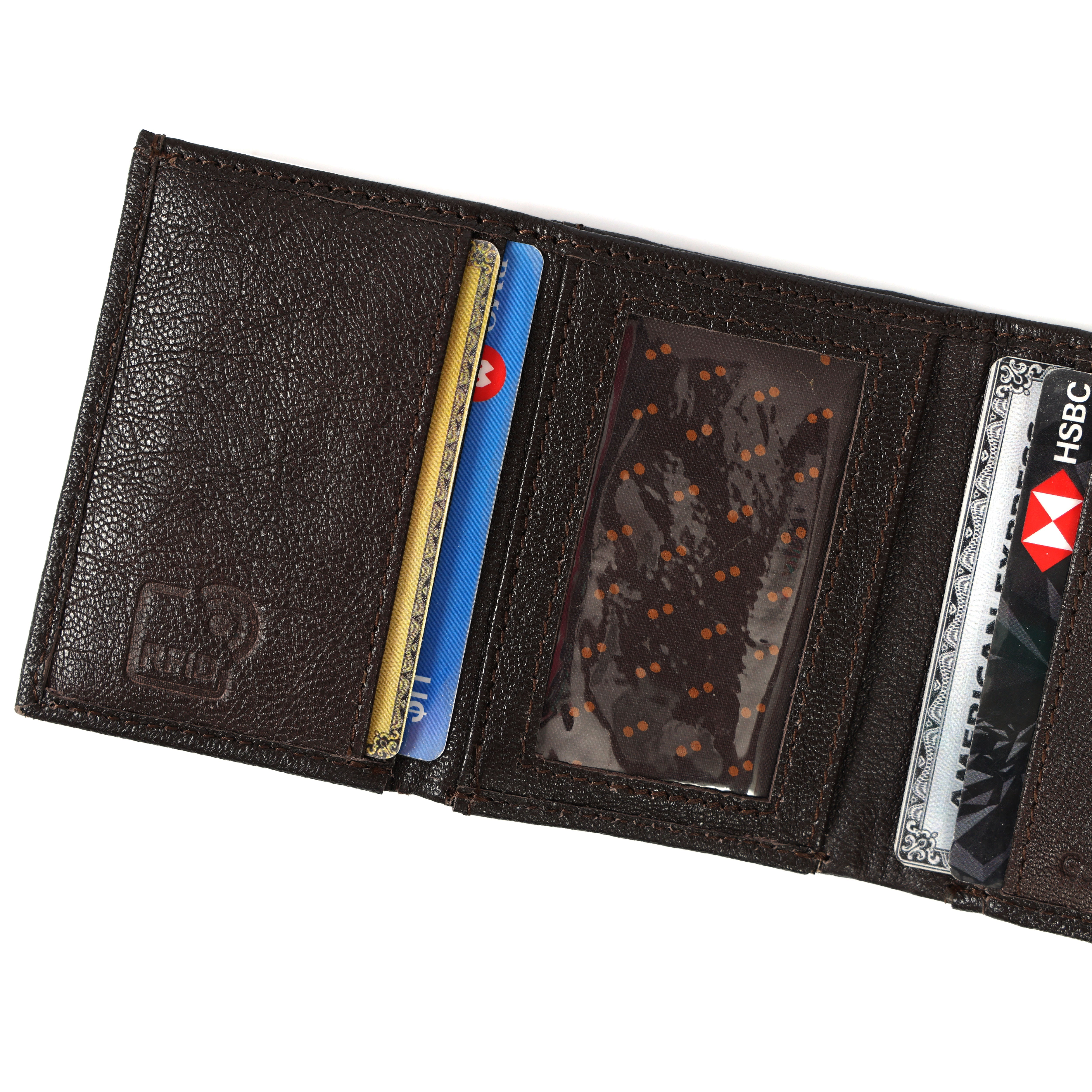RFID Blocking Leather Card Holder – Quick Access Popup Wallet