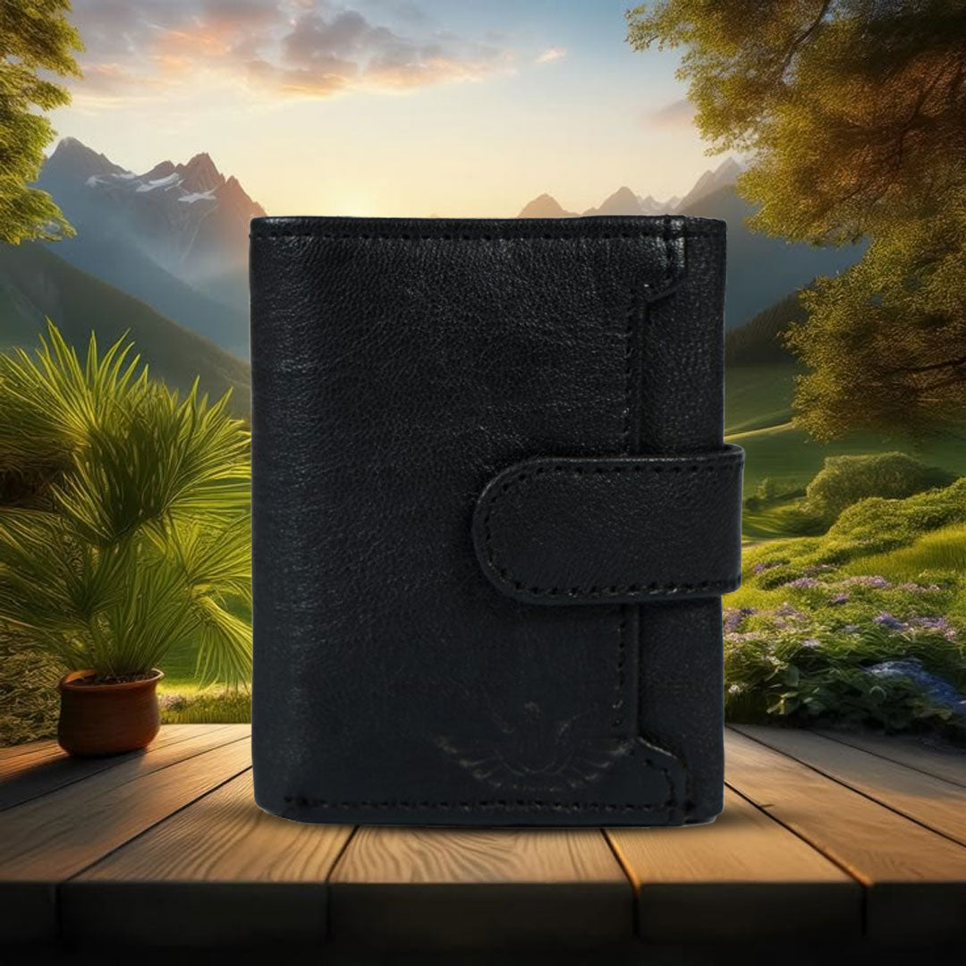 Premium Leather RFID Popup Card Holder Wallet – Secure & Stylish