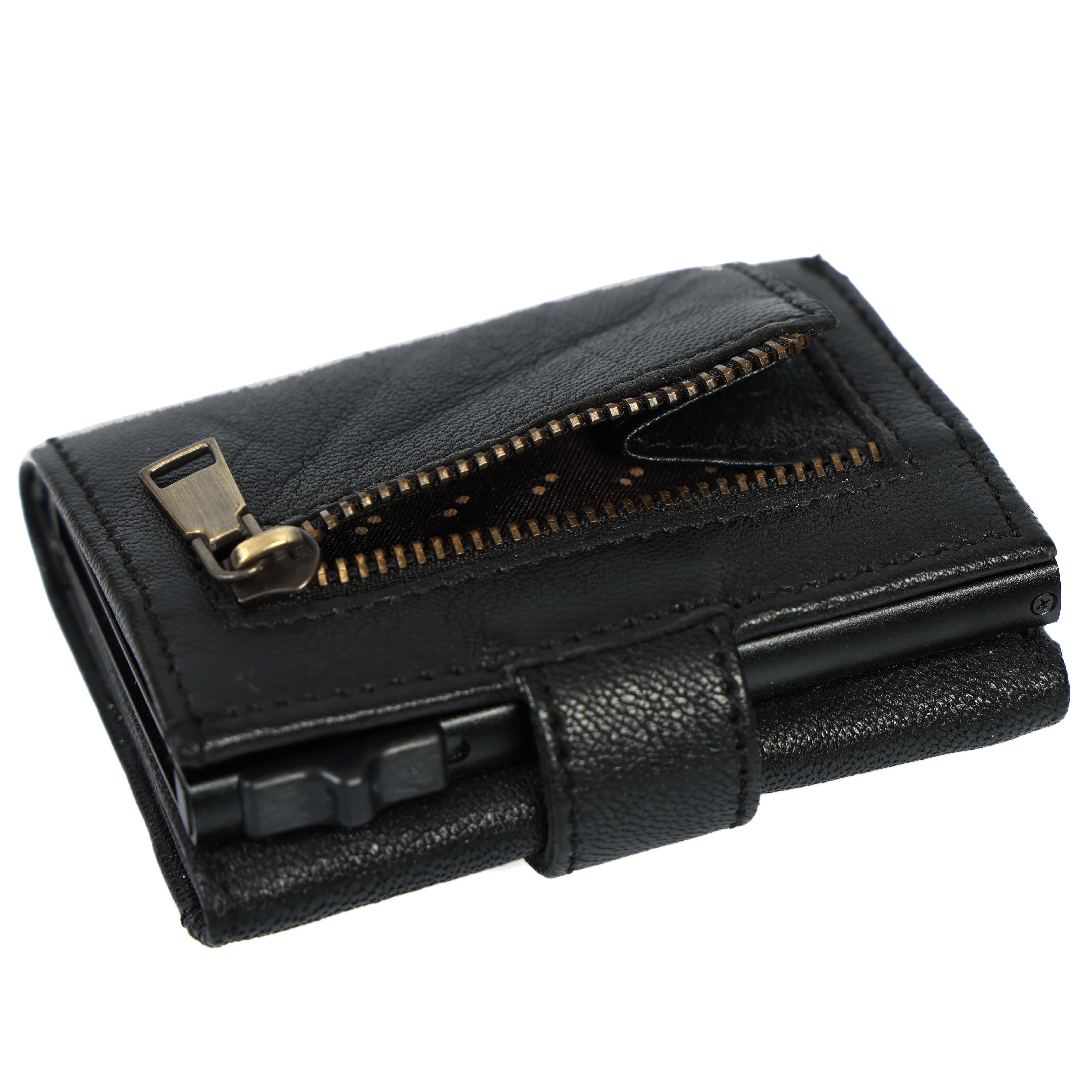 Premium Leather RFID Popup Card Holder Wallet – Secure & Stylish