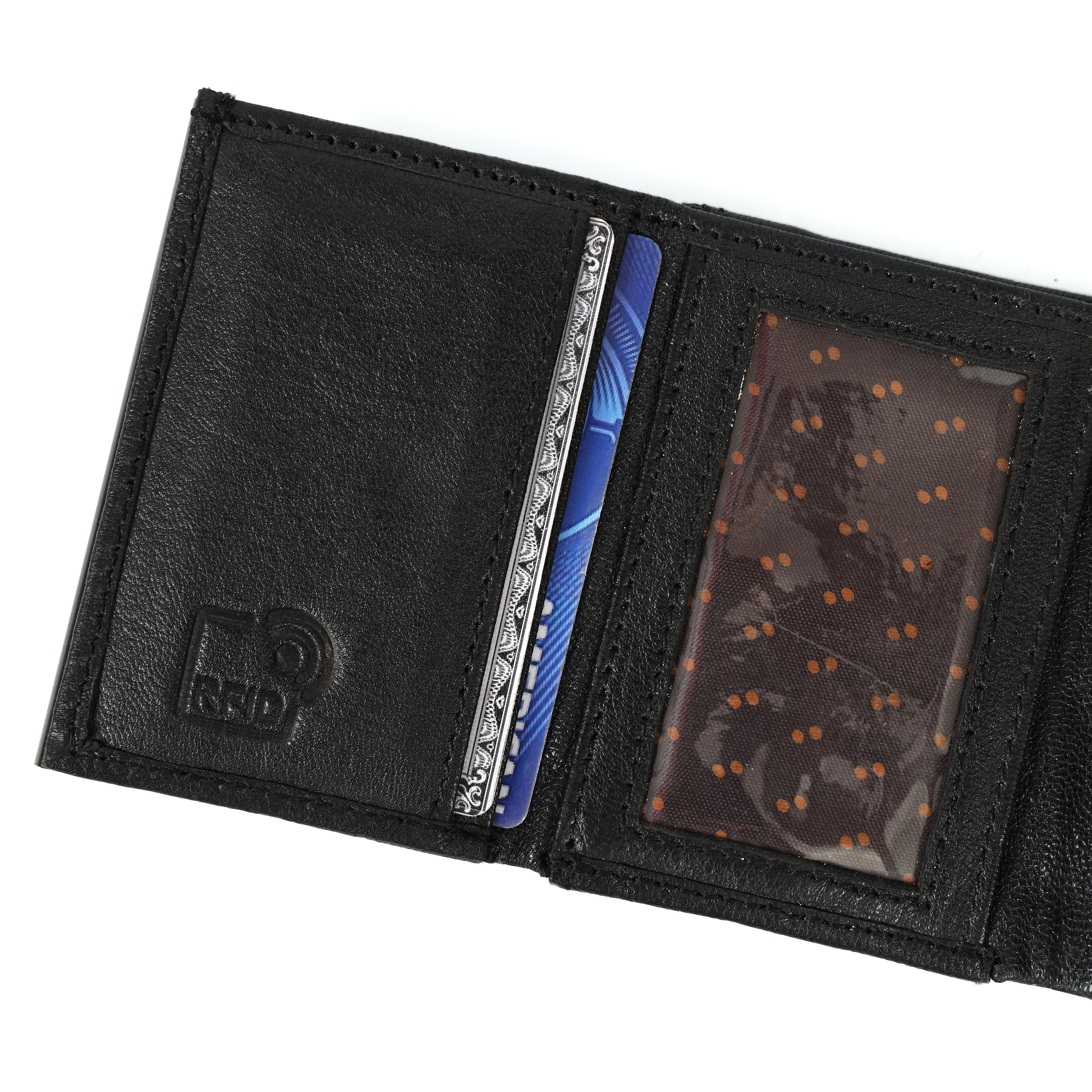 Premium Leather RFID Popup Card Holder Wallet – Secure & Stylish